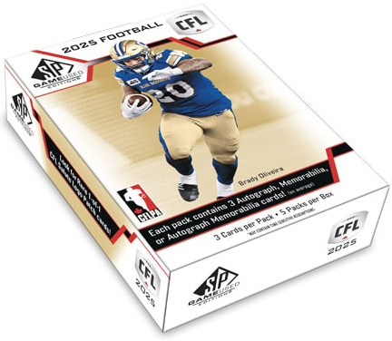 2025 Upper Deck CFL SP Game Used Football Hobby Box