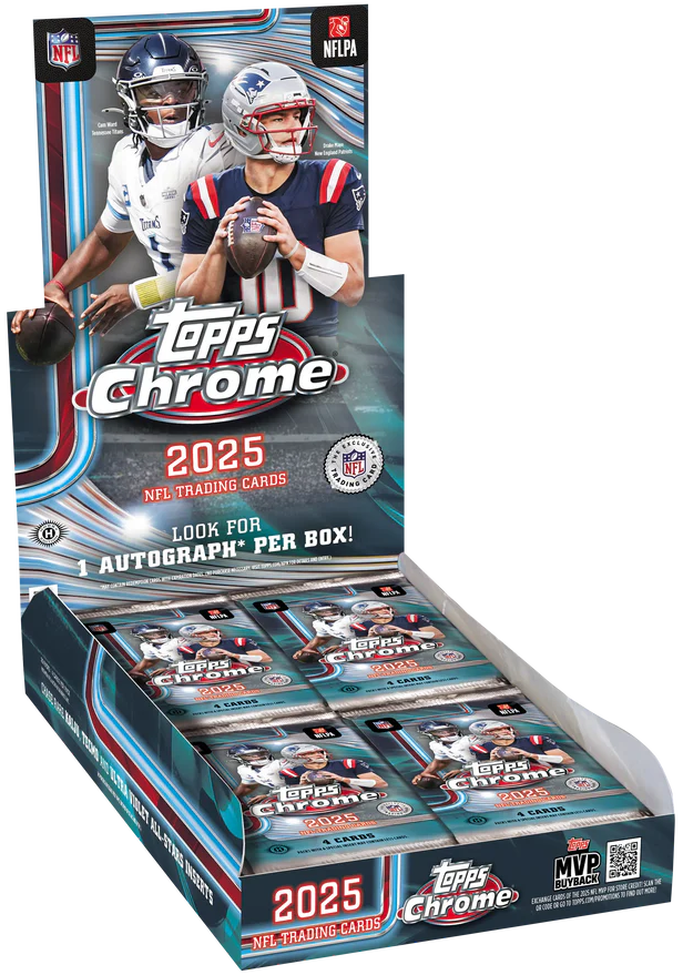 2025 Topps Chrome Football Hobby Box