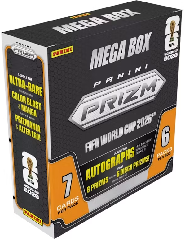 2026 Panini Prizm FIFA World Cup Soccer Mega Box