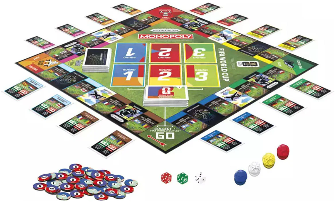 2026 Panini Prizm Monopoly FIFA World Cup Soccer Board Game