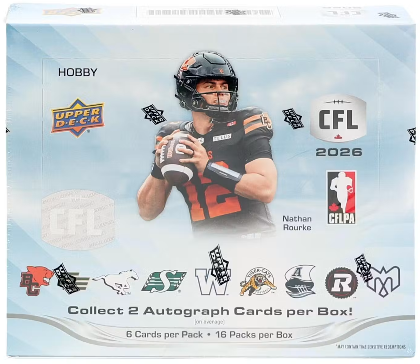 2026 Upper Deck CFL Football Hobby Box