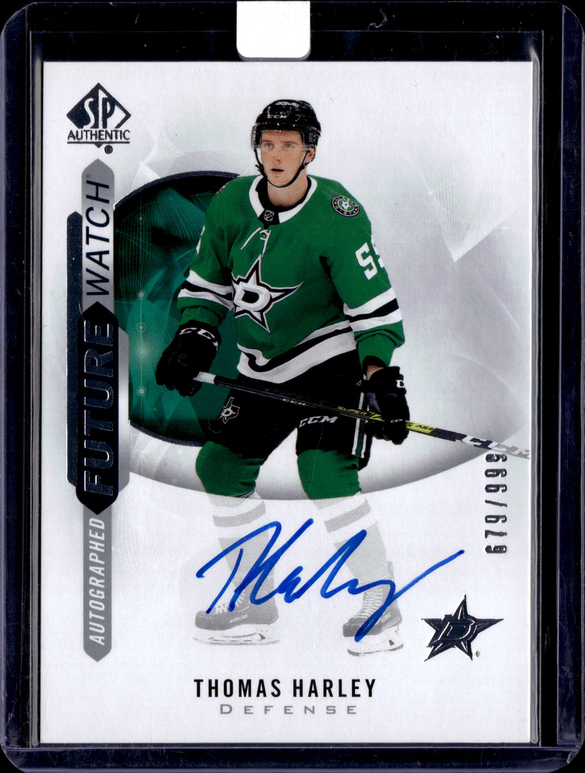 2020-21 SP Authentic Future Watch Auto Thomas Harley /999 #157