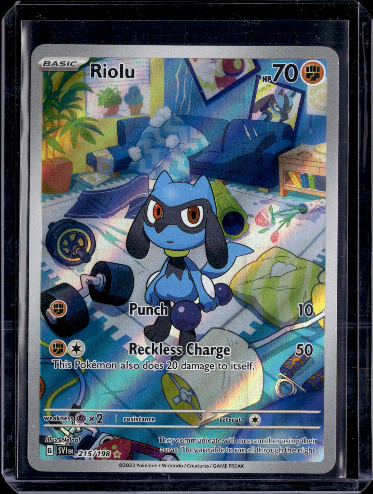 2023 Pokemon SV Riolu Illustration Rare #215/198