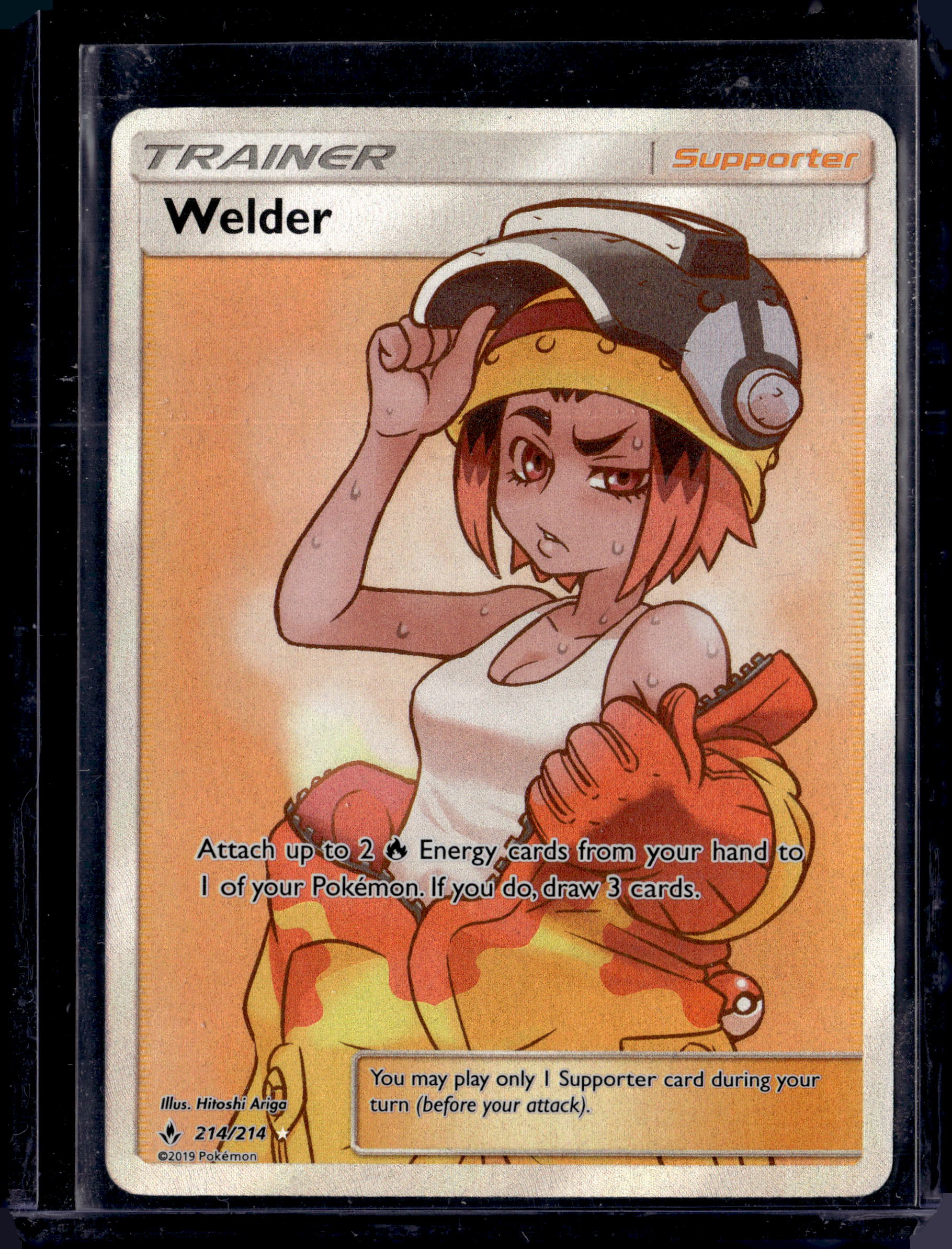 pokemon energy cards 2019 2019 Pokemon Sun & Moon Full Art Welder Unbroken Bonds #214