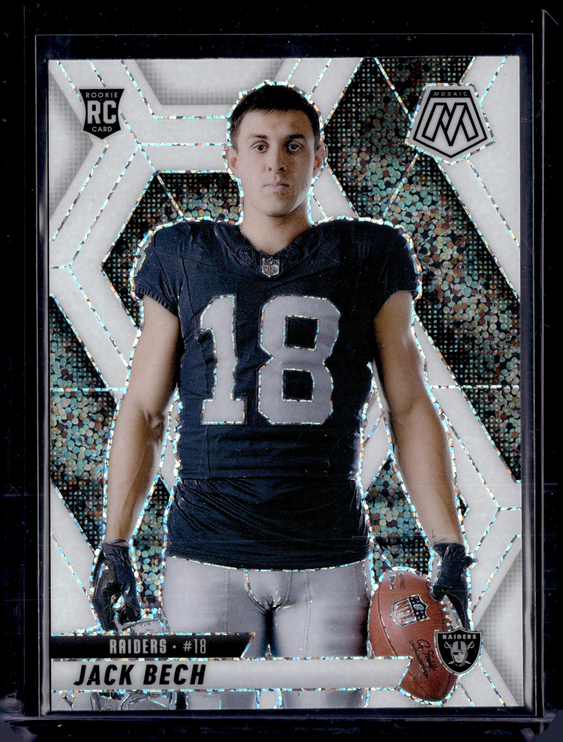 2025 Panini Mosaic Jack Bech RC WHITE SPARKLE Prizm SSP Rookie