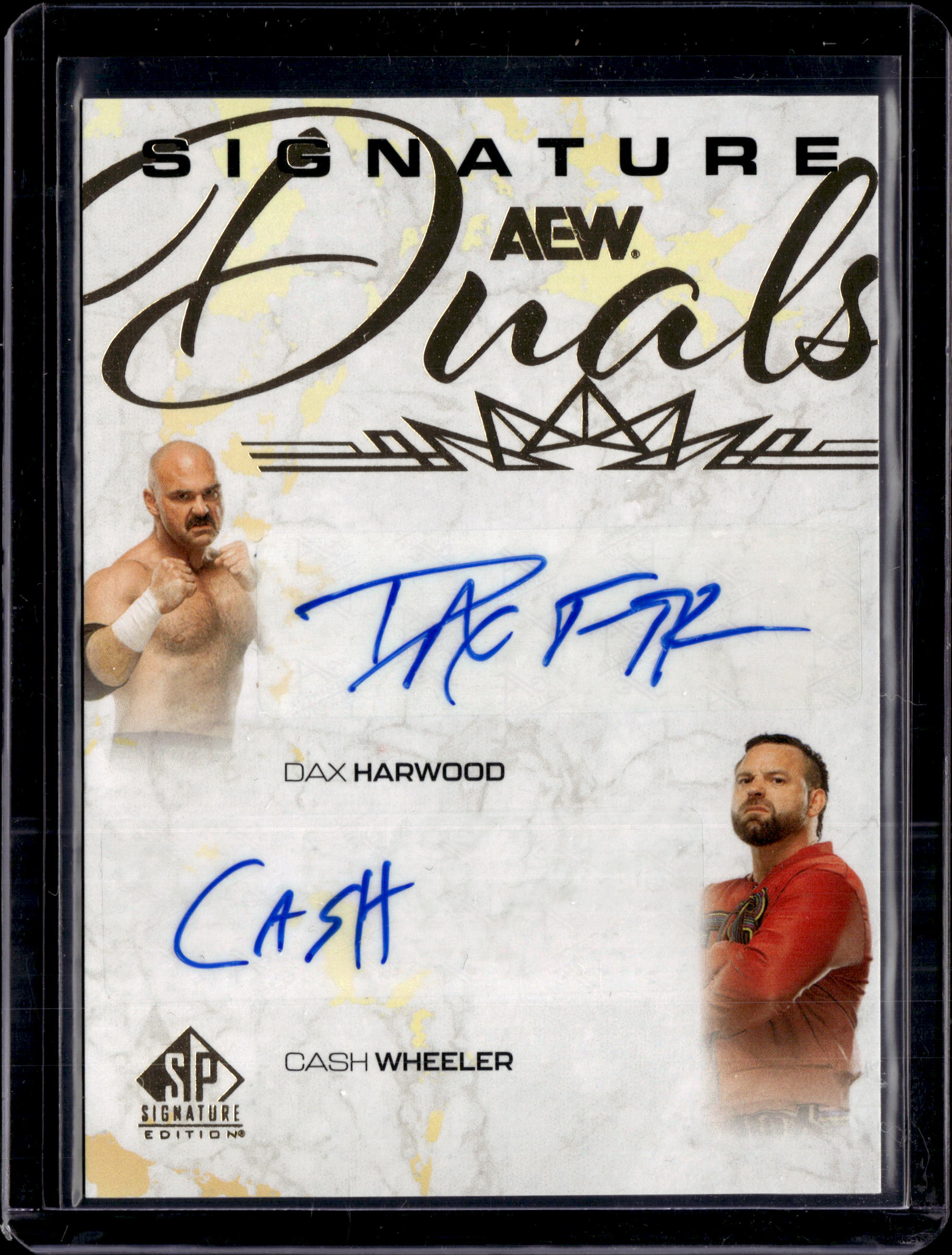 2025 Upper Deck SP Signature Edition AEW Dax Harwood Cash Wheeler Dual Auto /50