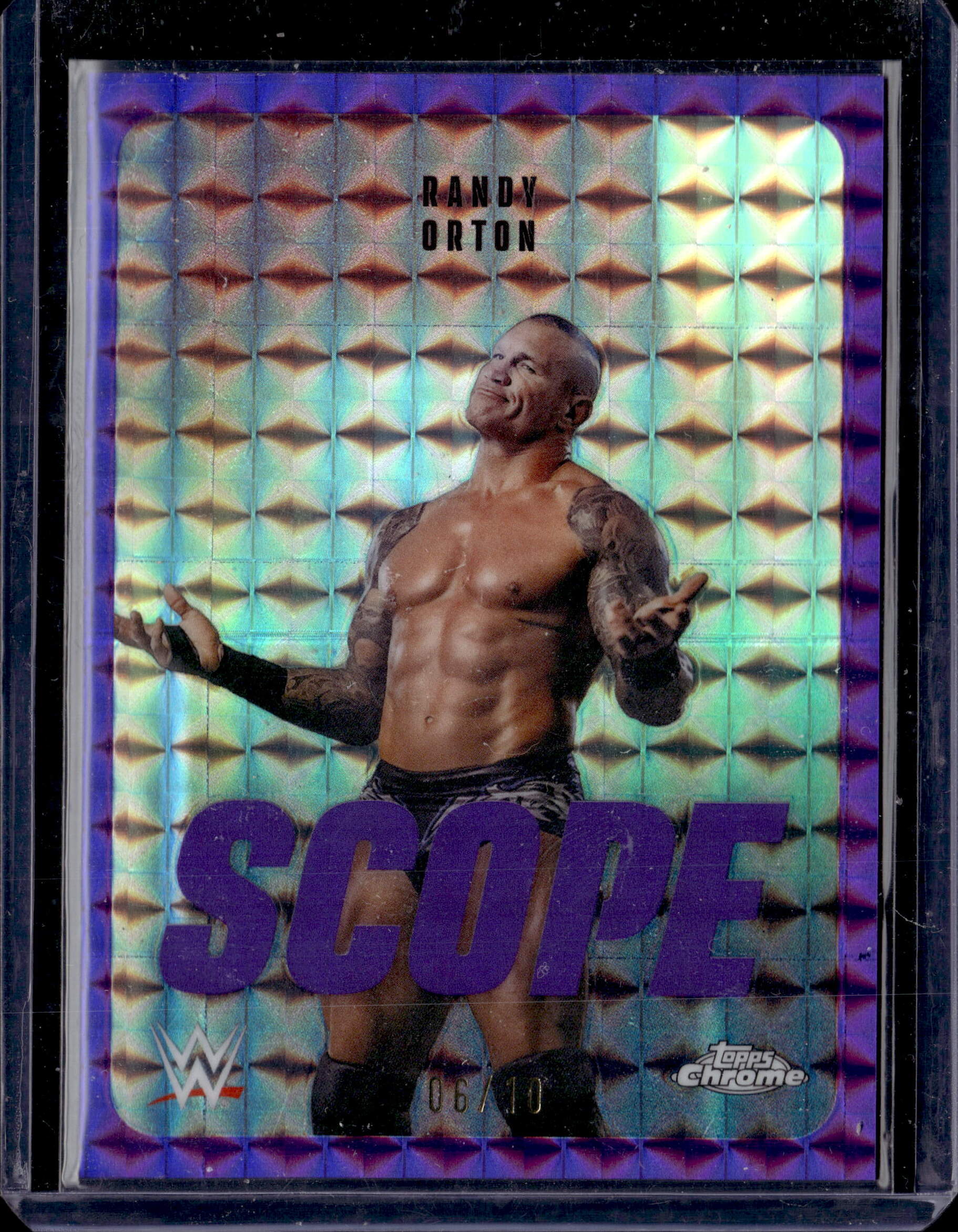 2026 Topps Chrome Purple Geometric Scope /10 Randy Orton