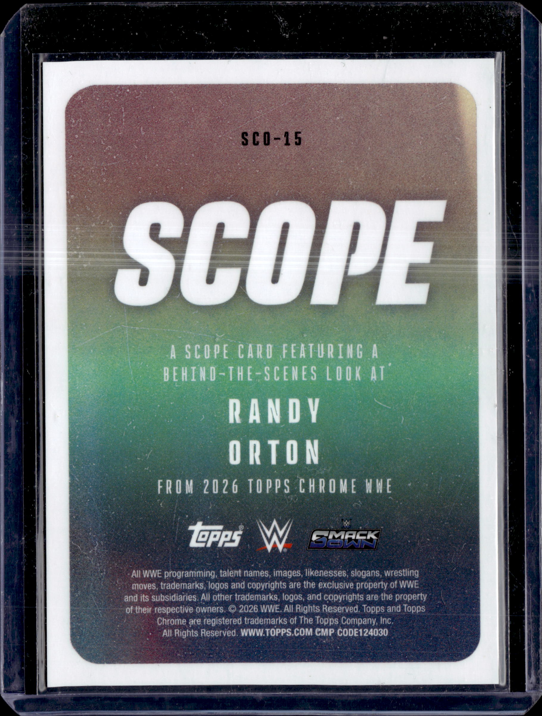 2026 Topps Chrome Purple Geometric Scope /10 Randy Orton