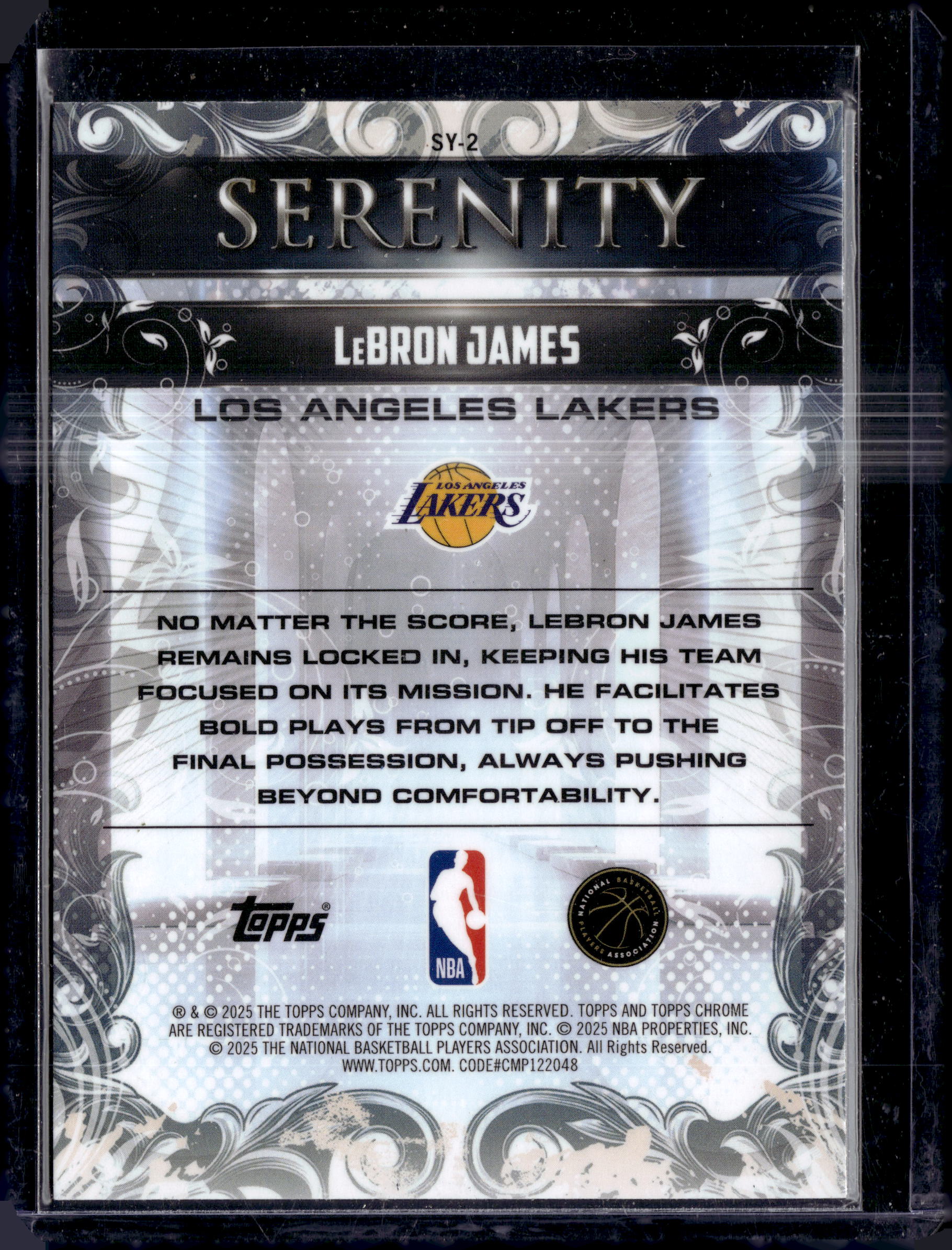 2025 Topps Chrome Serenity Teal /299 LeBron James