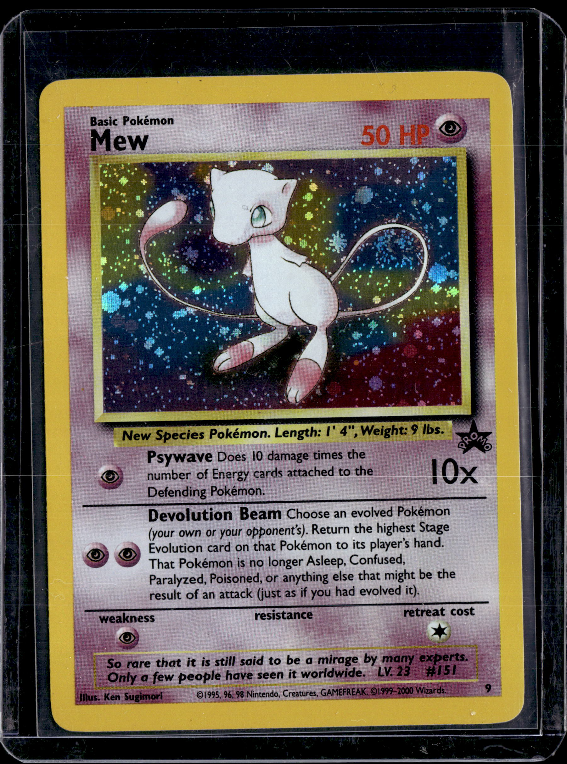 2000 Pokemon Black Star Promo Mew 9