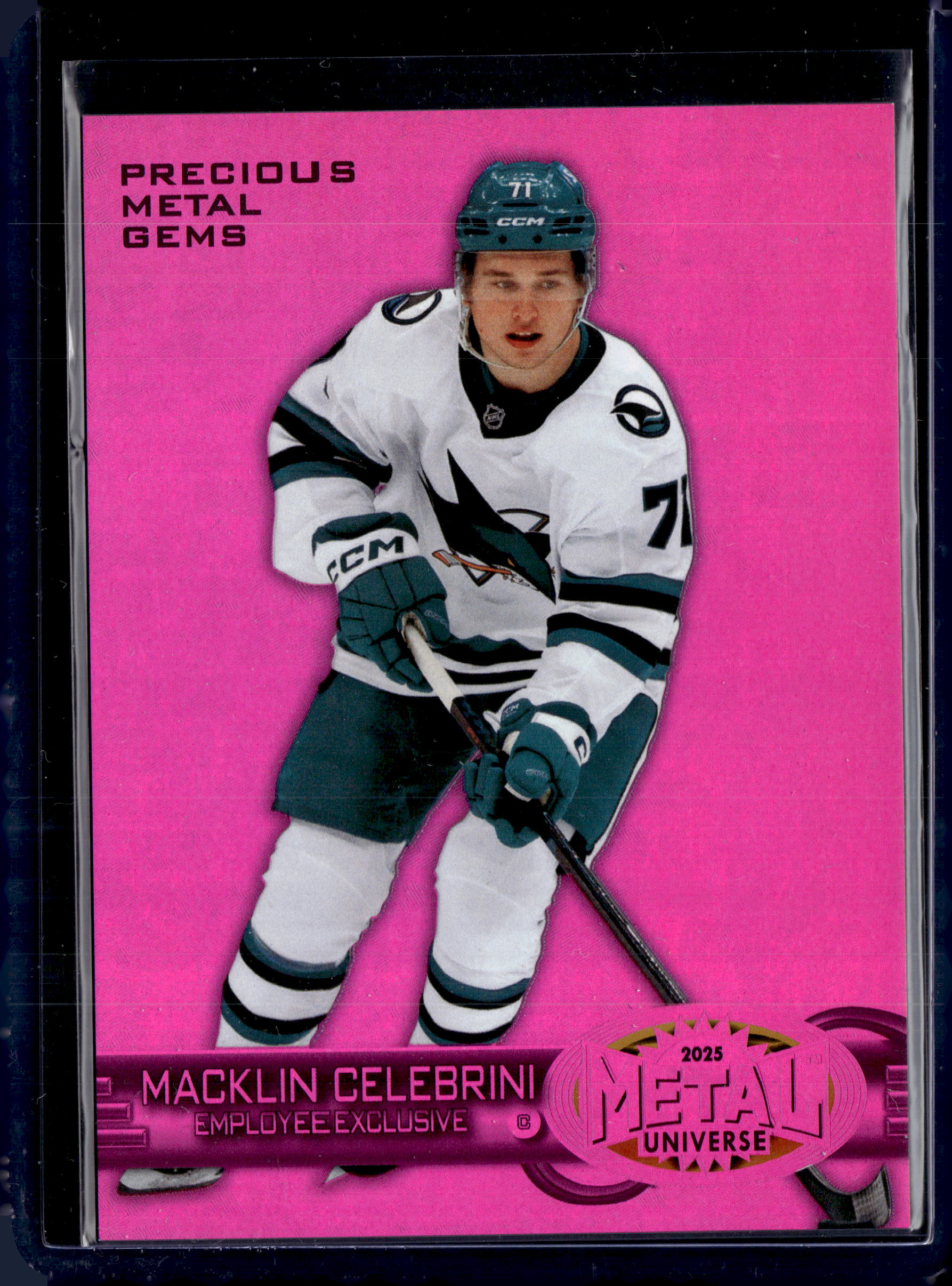 2024-25 Upper Deck Metal Employee Exclusive PMG Rookie Macklin Celebrini
