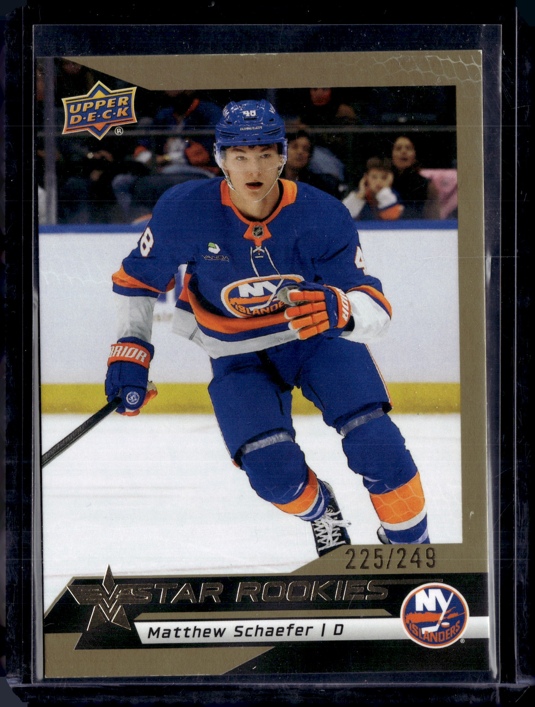 2025-26 Upper Deck NHL Star Rookies Box Set #5 Matthew Schaefer Gold #/249