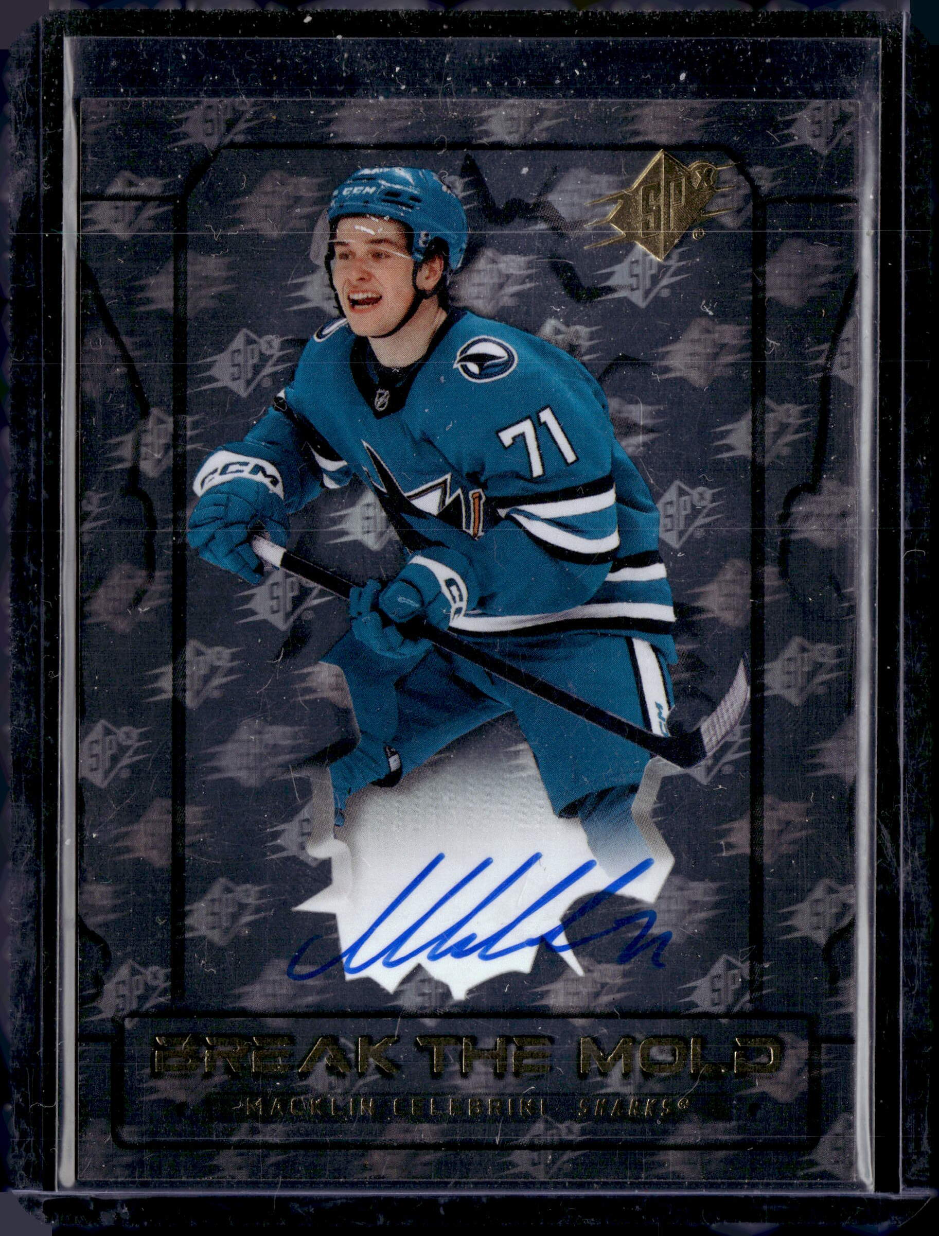 2025-26 SPx Break the Mold Macklin Celebrini Auto /10