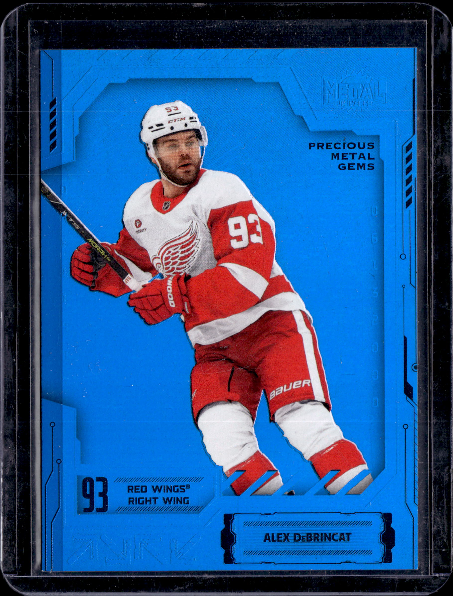 2025-26 Skybox Metal Universe Hockey Alex Debrincat Precious Metal Gems Blue /50