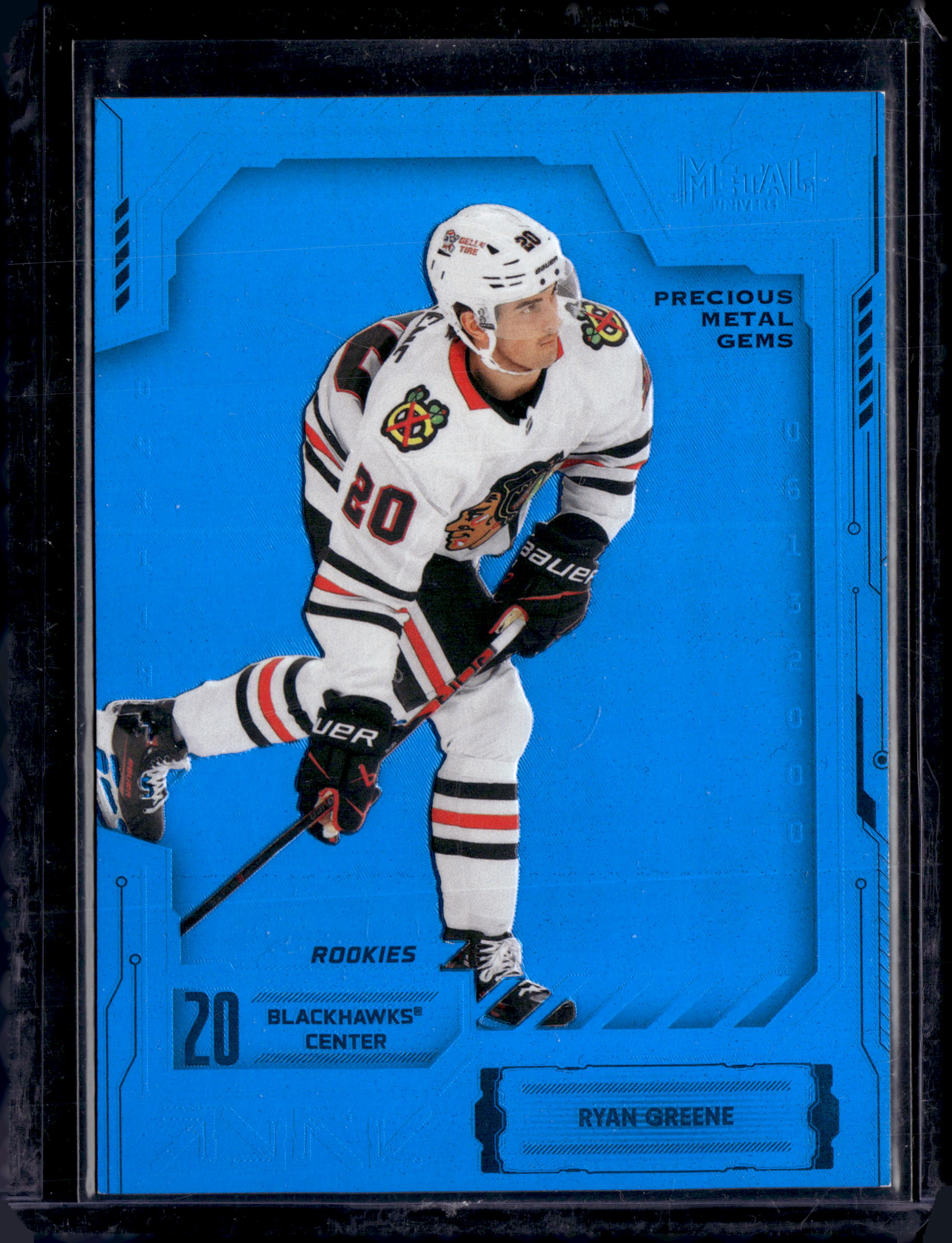 2025-26 Skybox Metal Universe Hockey Ryan Greene Precious Metal Gems Blue /50