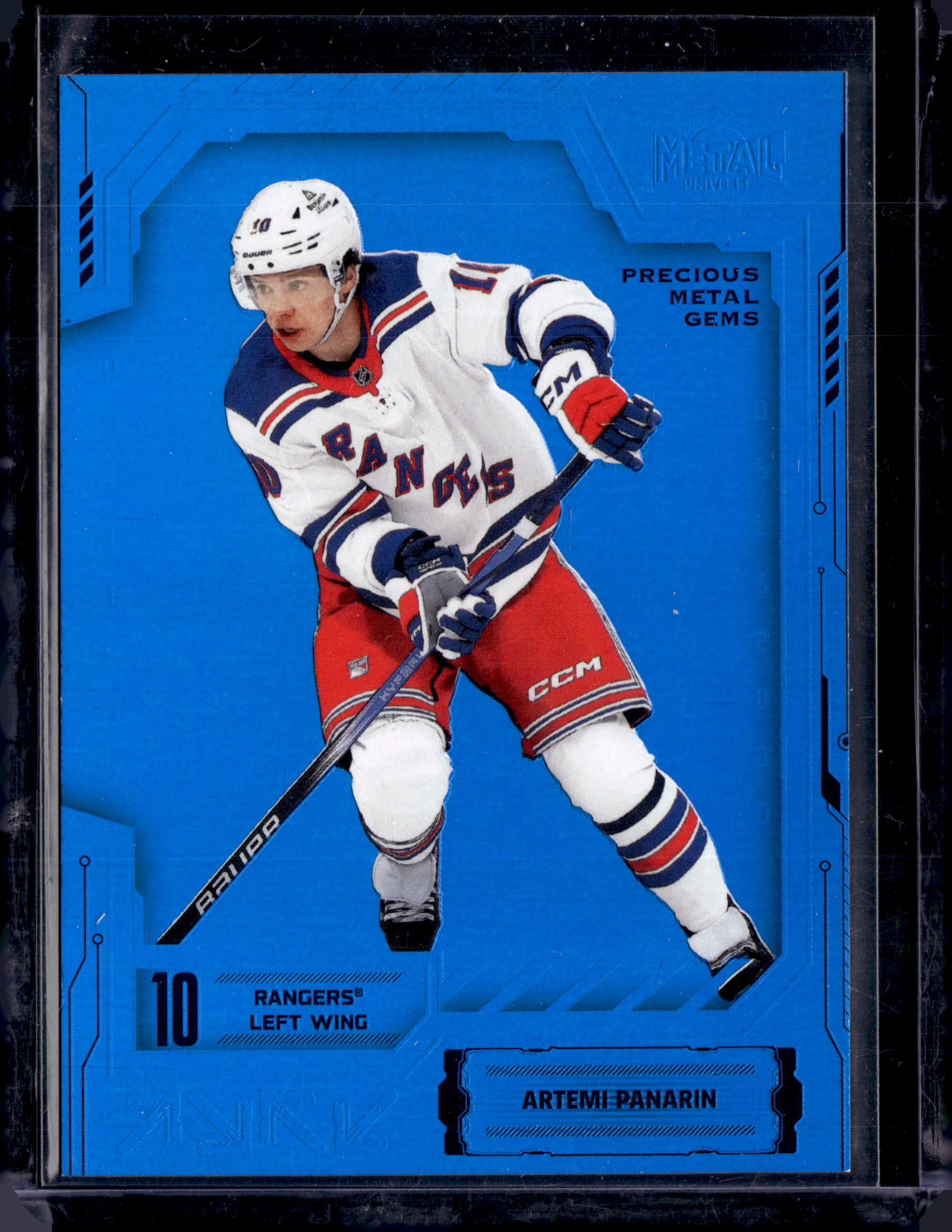 2025-26 Skybox Metal Universe Hockey Artemi Panarin Precious Metal Gems Blue /50