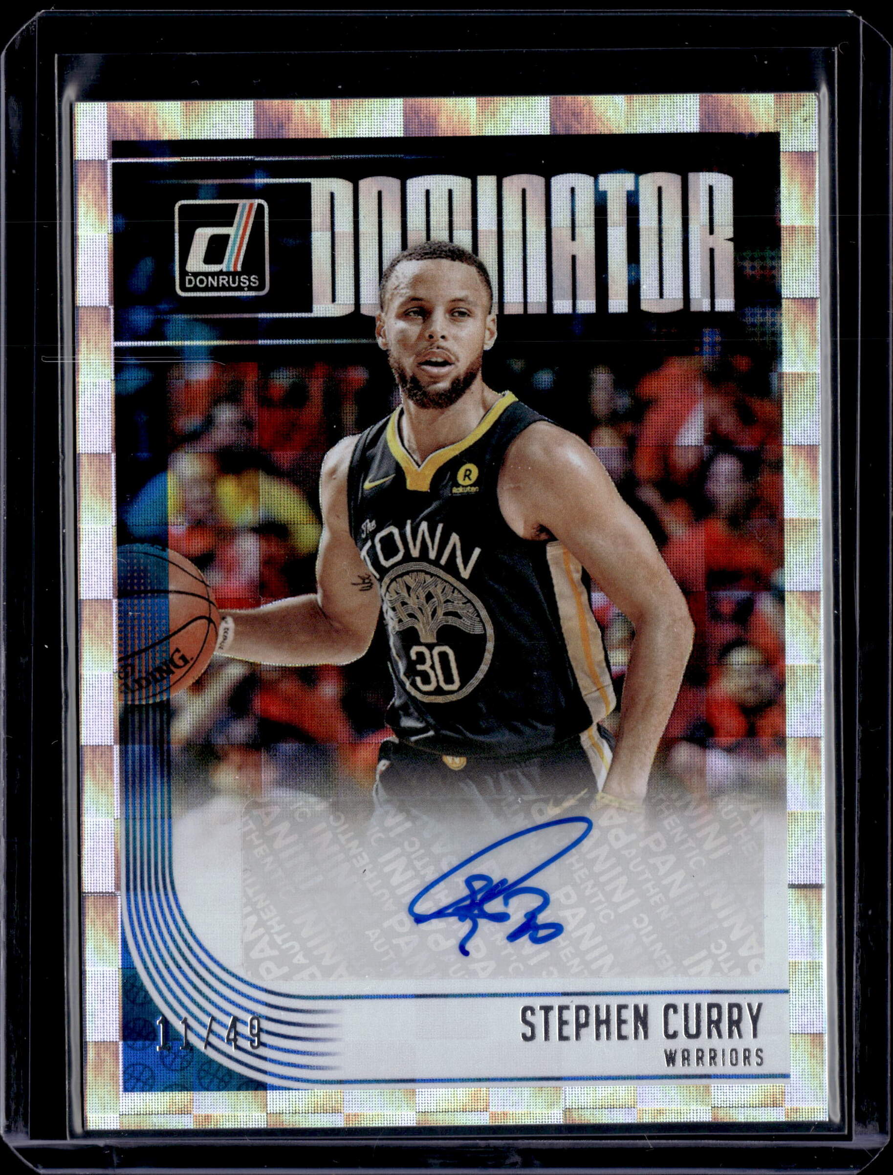 2018-19 Panini Donruss Stephen Curry Dominator Signatures Auto  /49