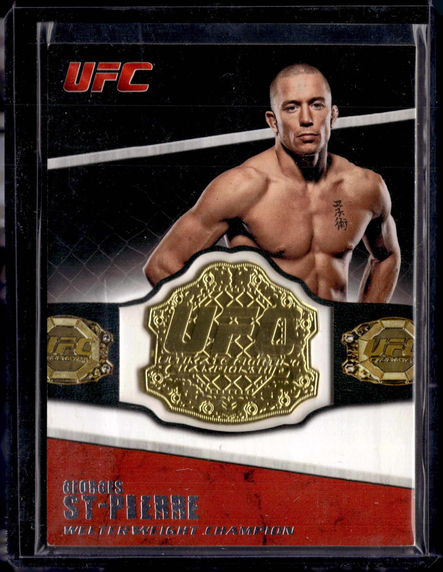 2011 Topps UFC Championship Belt Plate Georges St-Pierre CB-GSP