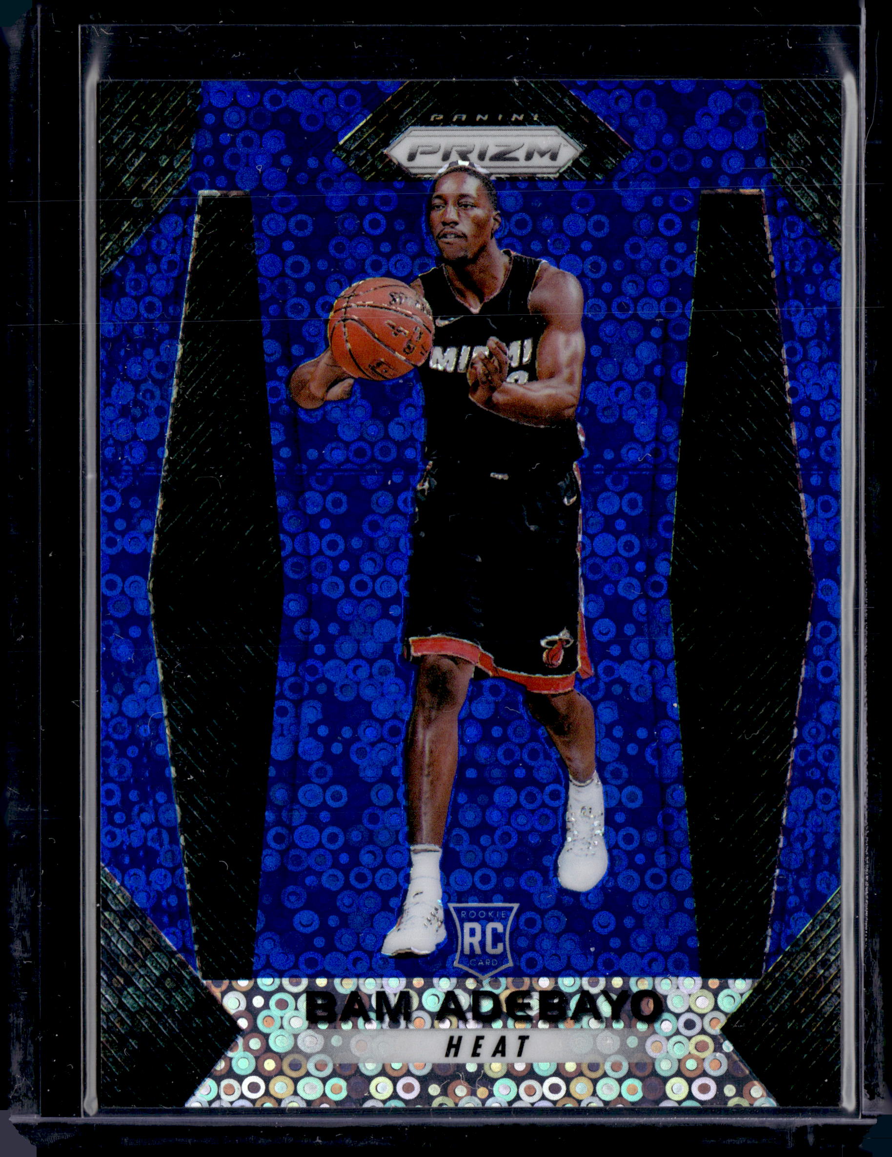 2017-18 Panini Prizm Fast Break Blue Prizm /175 Bam Adebayo #51 Rookie RC