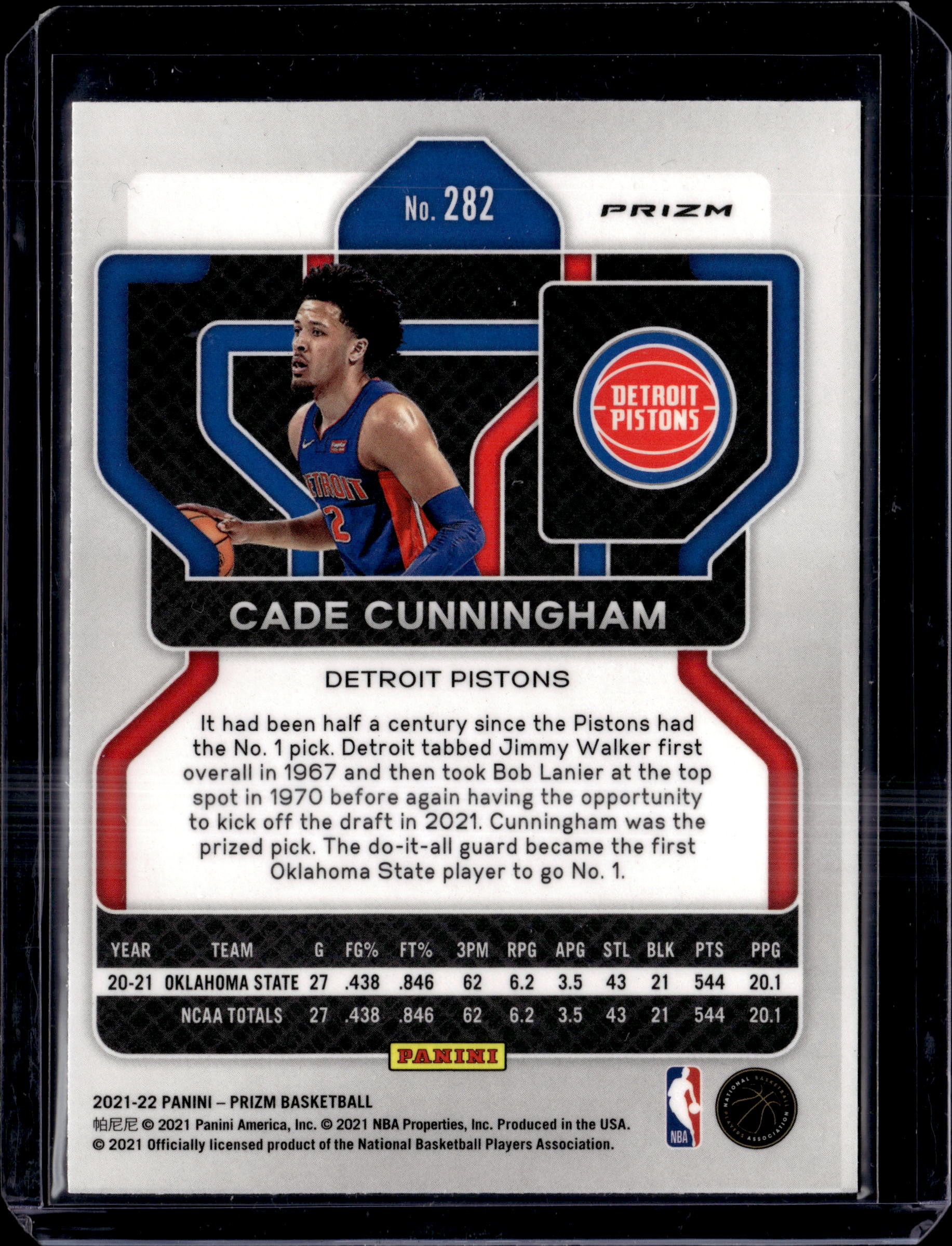 2021-22 Panini Prizm Cade Cunningham NBA 75th Anniversary Prizm