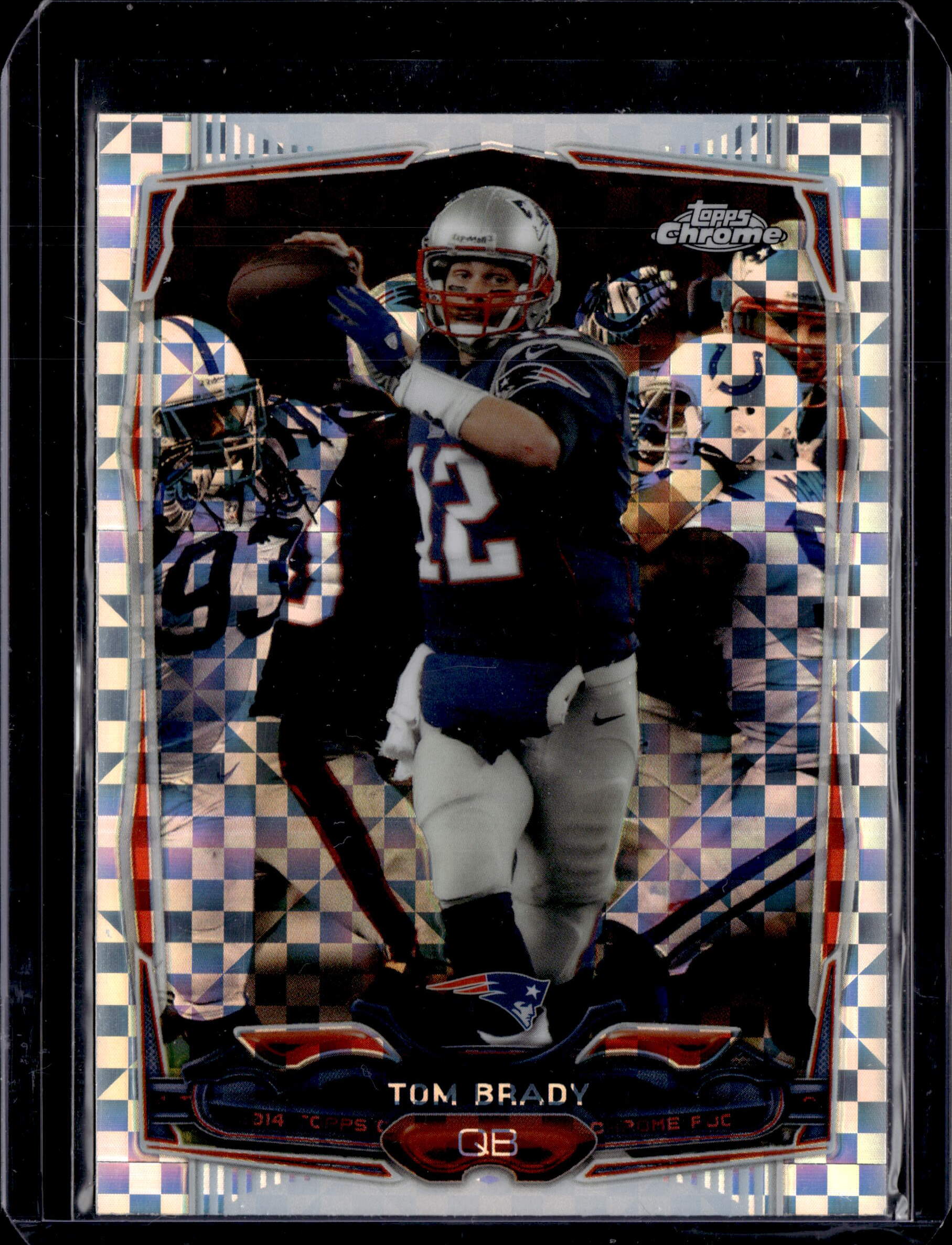 2014 Tom Brady PSA 10 Topps Chrome Blue Jersey XFractor #62
