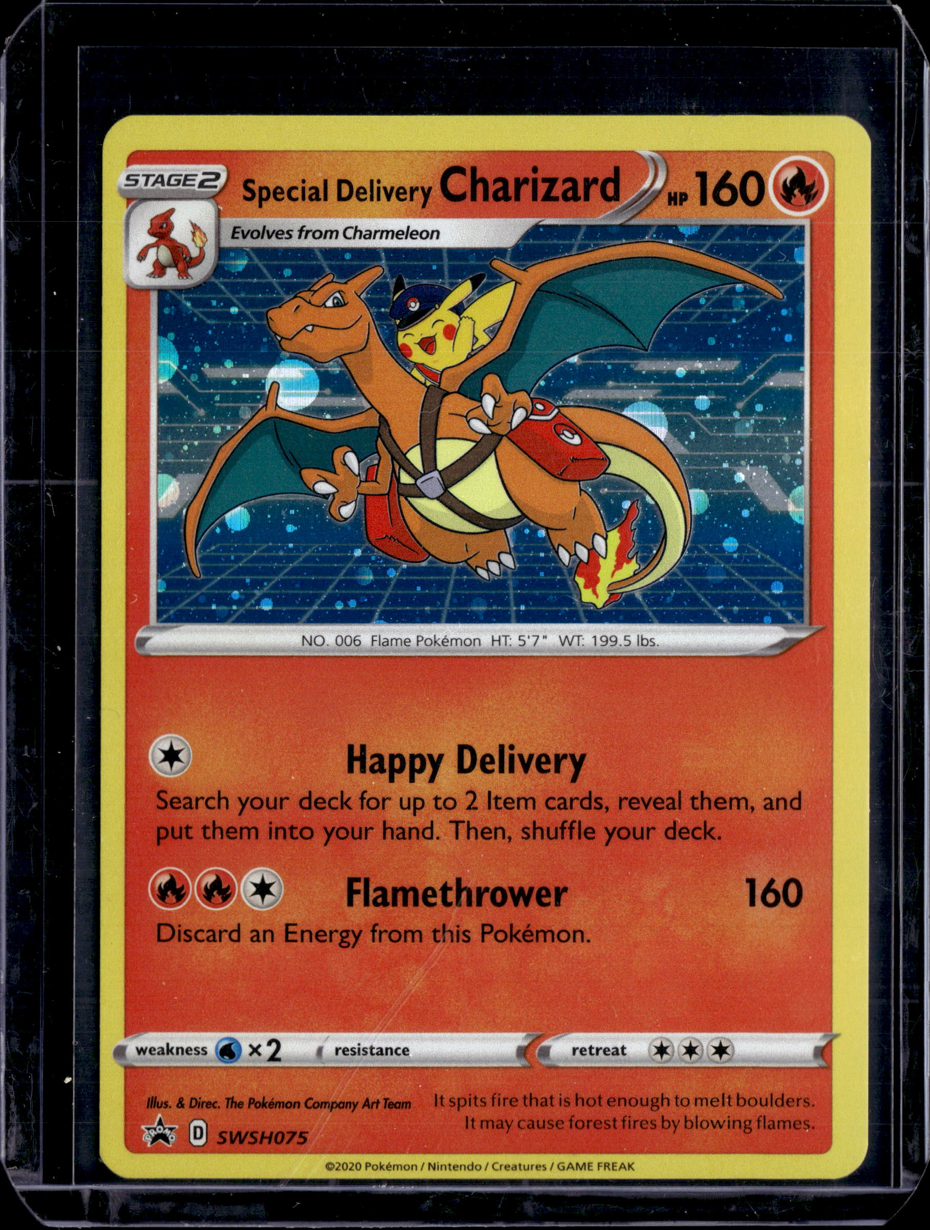 2022 Sword & Shield Promo Special Delivery Charizard Holo