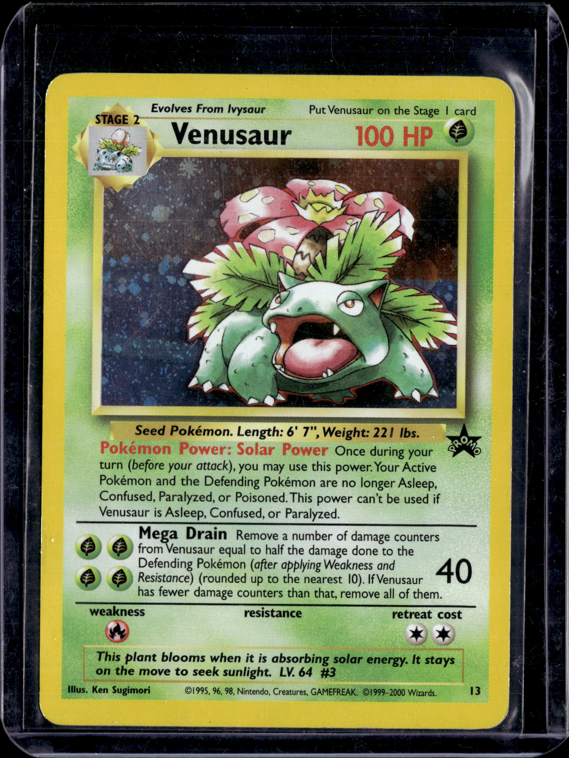 2000 Black Star Promo Venusaur Holo