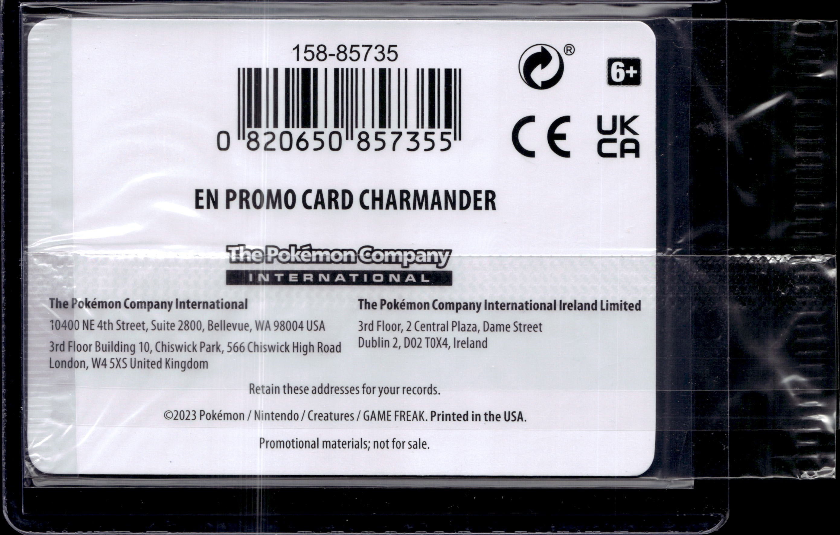 2023 Pokemon Scarlet & Violet Promo Charmander (Gamestop Exclusive) 004/165