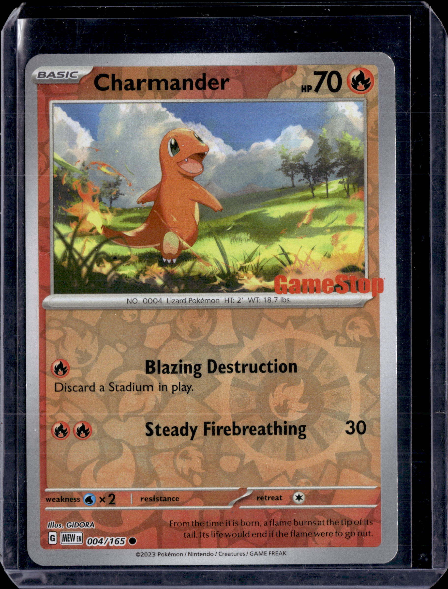 2023 Scarlet & Violet 151 Charmander Gamestop Promo