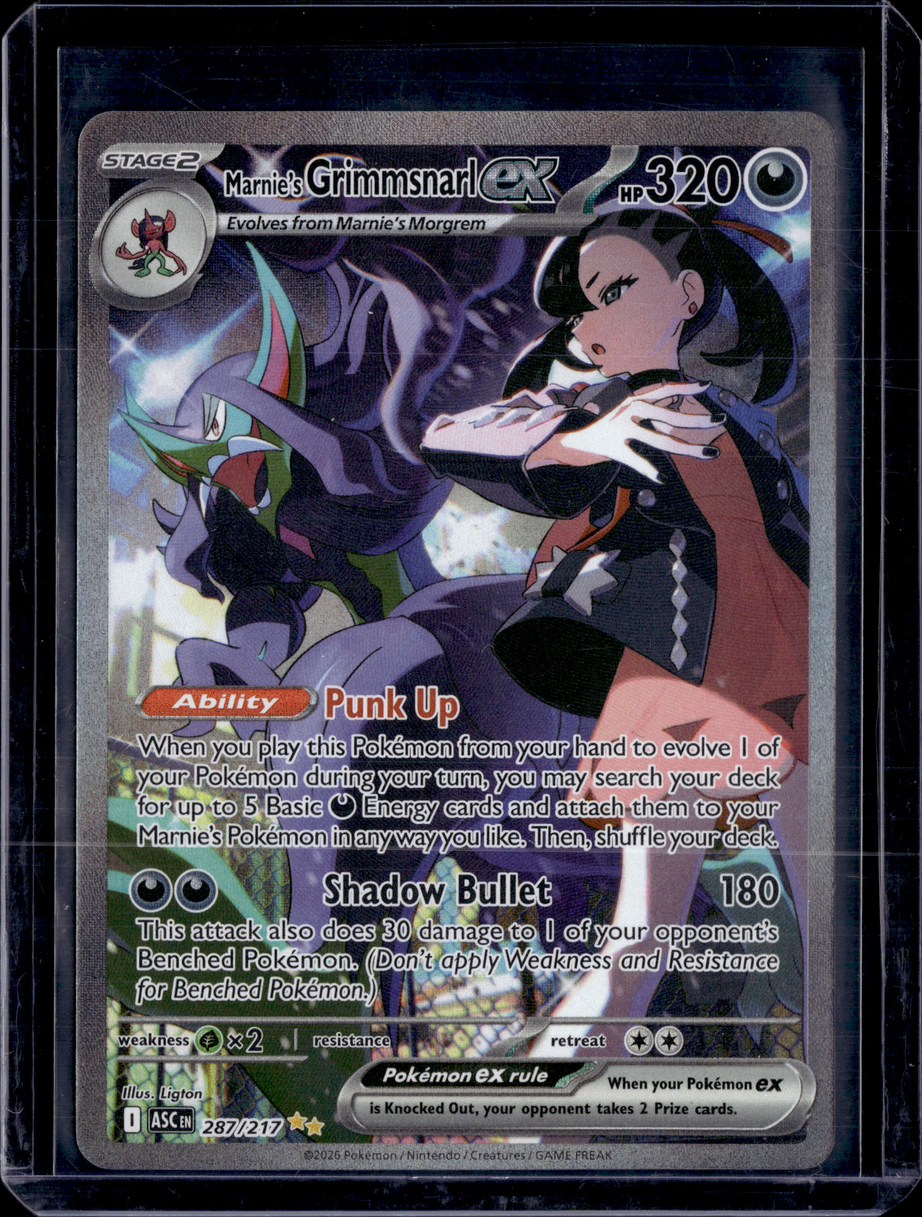 2026 Ascended Heroes Marnie's Grimmsnarl ex SIR 287/217