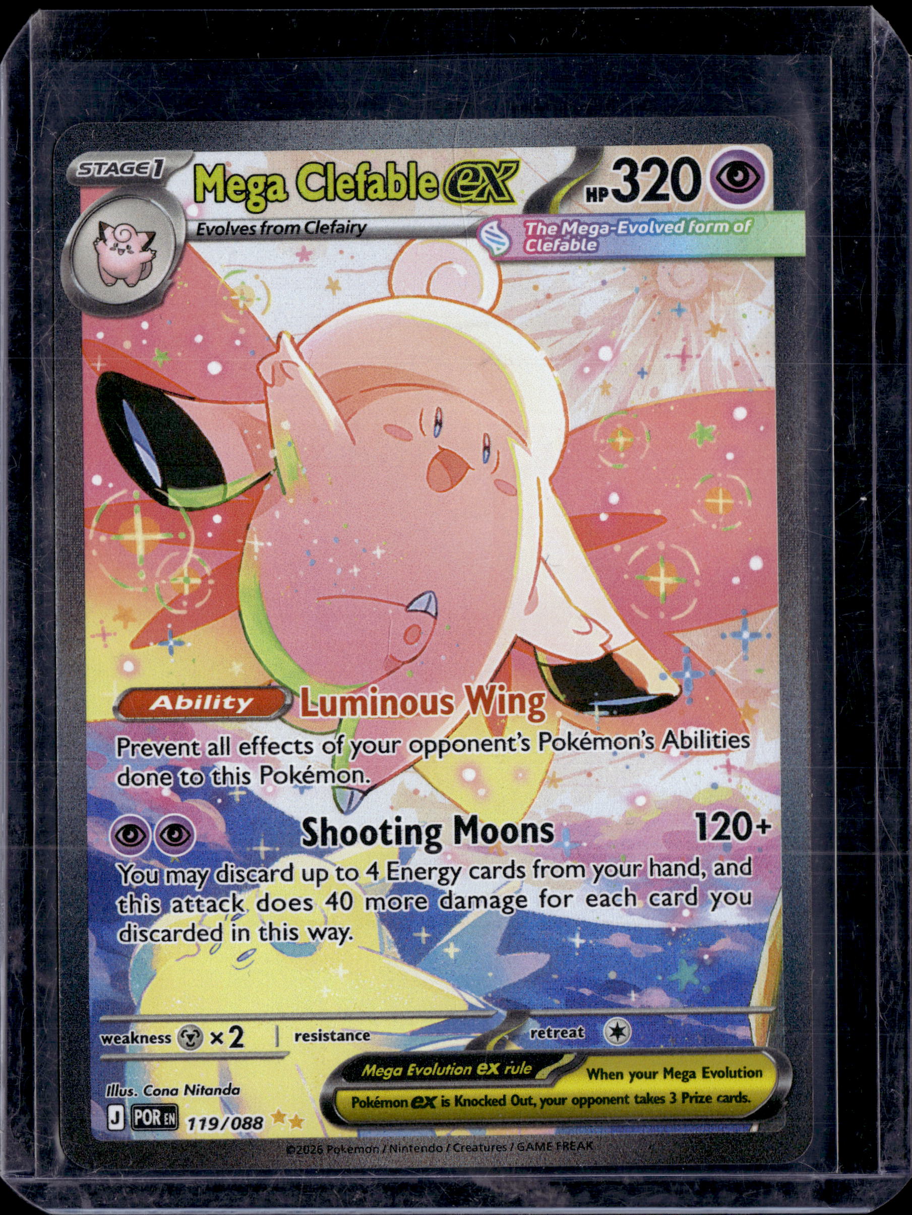 2026 Perfect Order Mega Clefable ex SIR 119/088