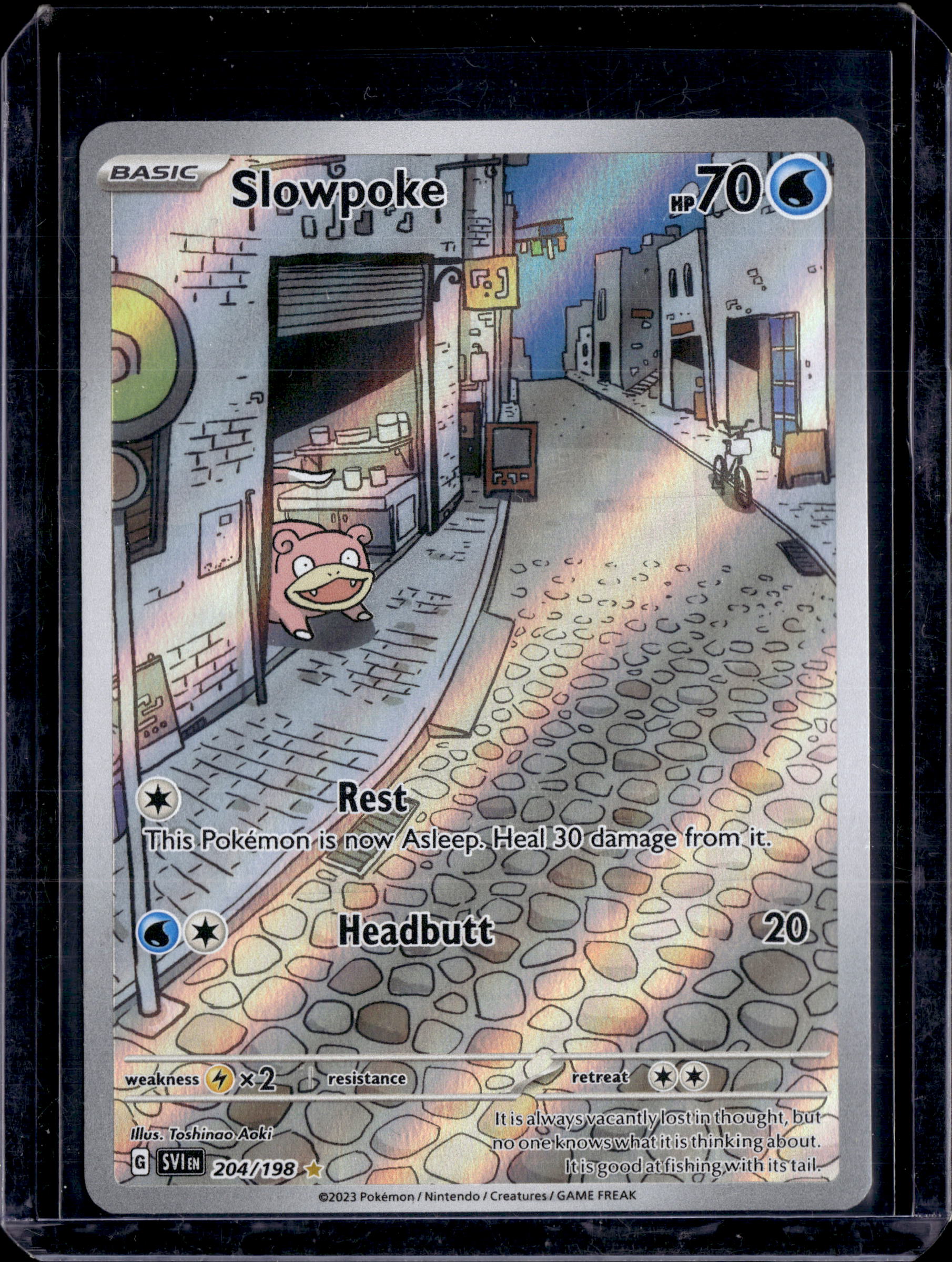 2023 Scarlet & Violet Slowpoke Holo 204/198