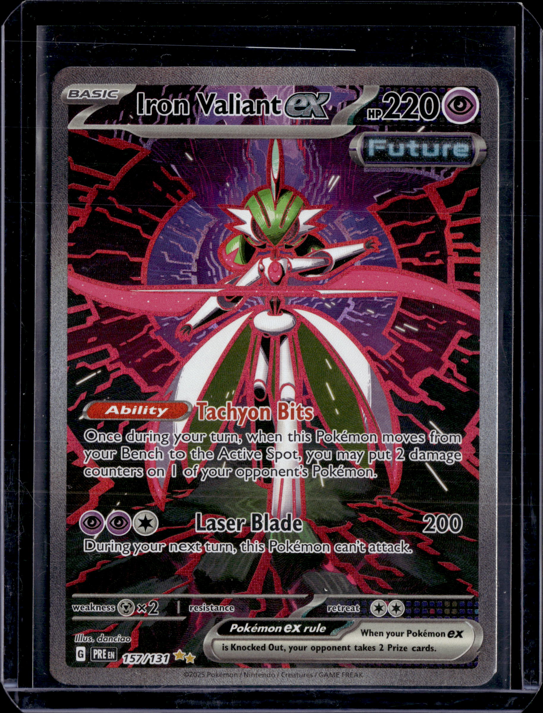 2025 Prismatic Evolutions Iron Valiant ex SIR 157/131