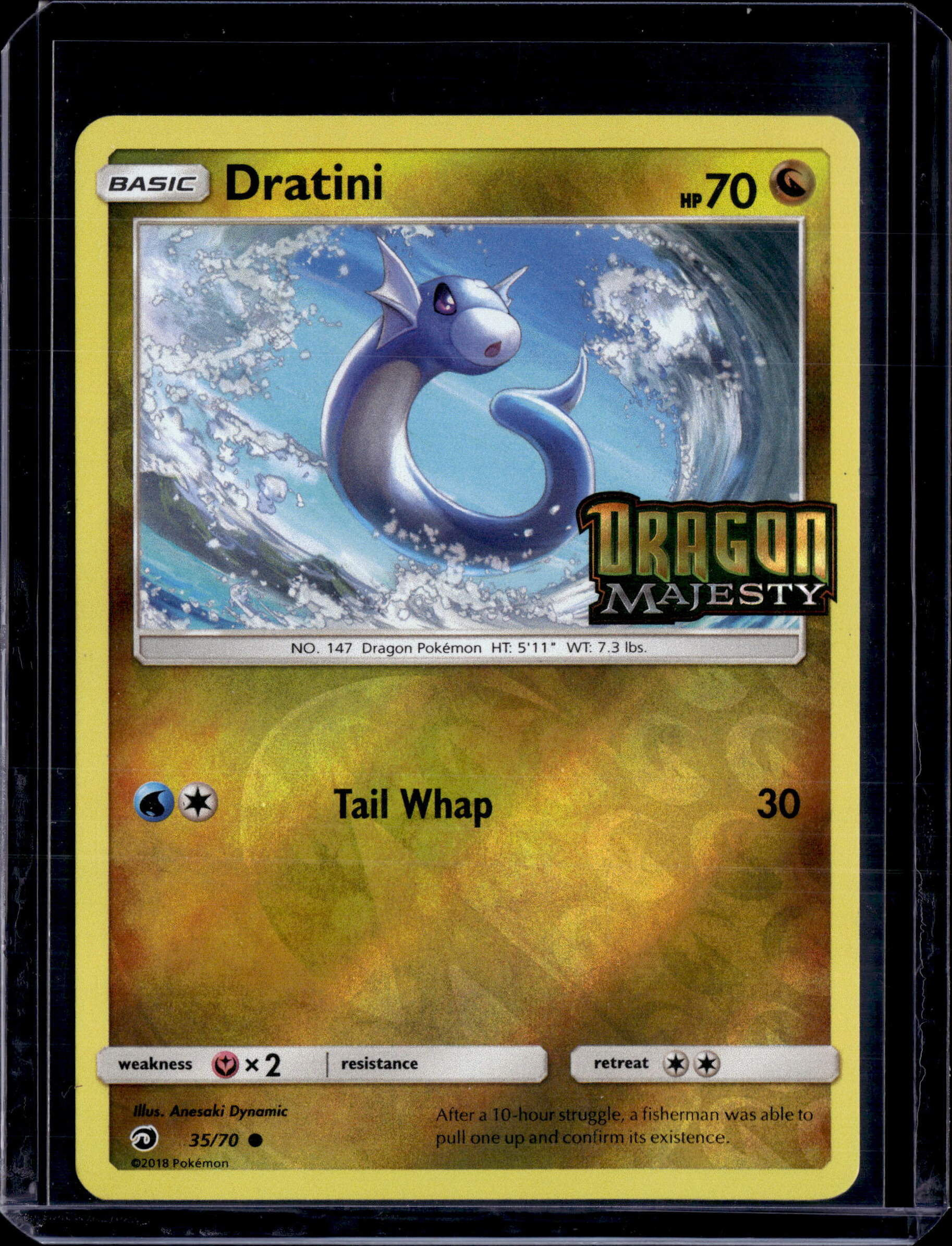 2018 Sun & Moon Dragon Majesty Toys R Us Promo Dratini 35/70