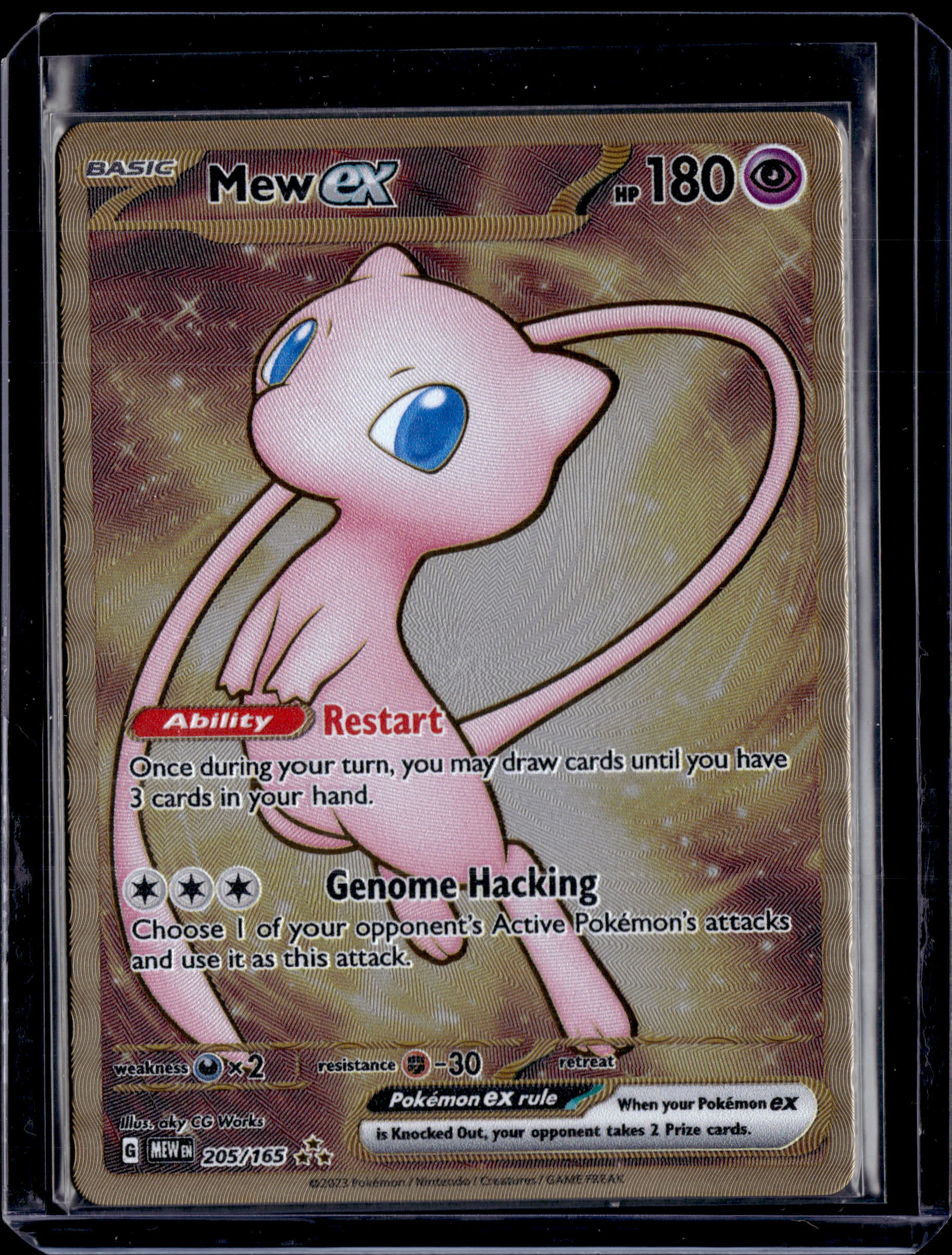 2023 Scarlet & Violet 151 Metal Mew ex 105/165