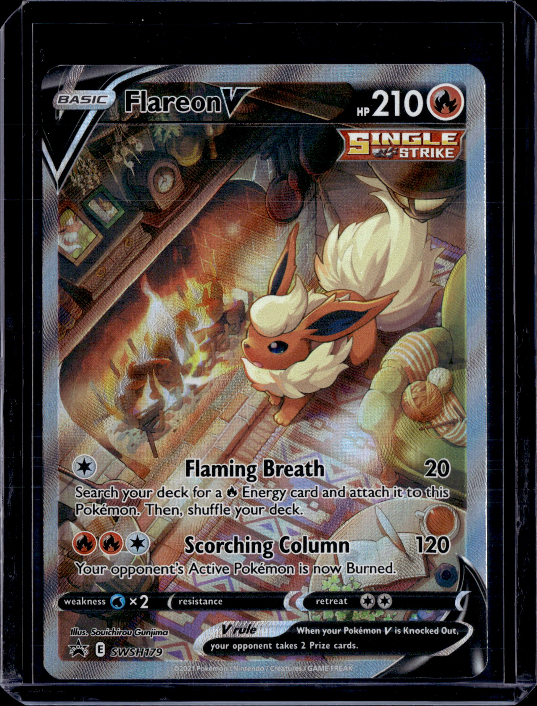 2021 Sword & Shield Promo Flareon V SWSH179