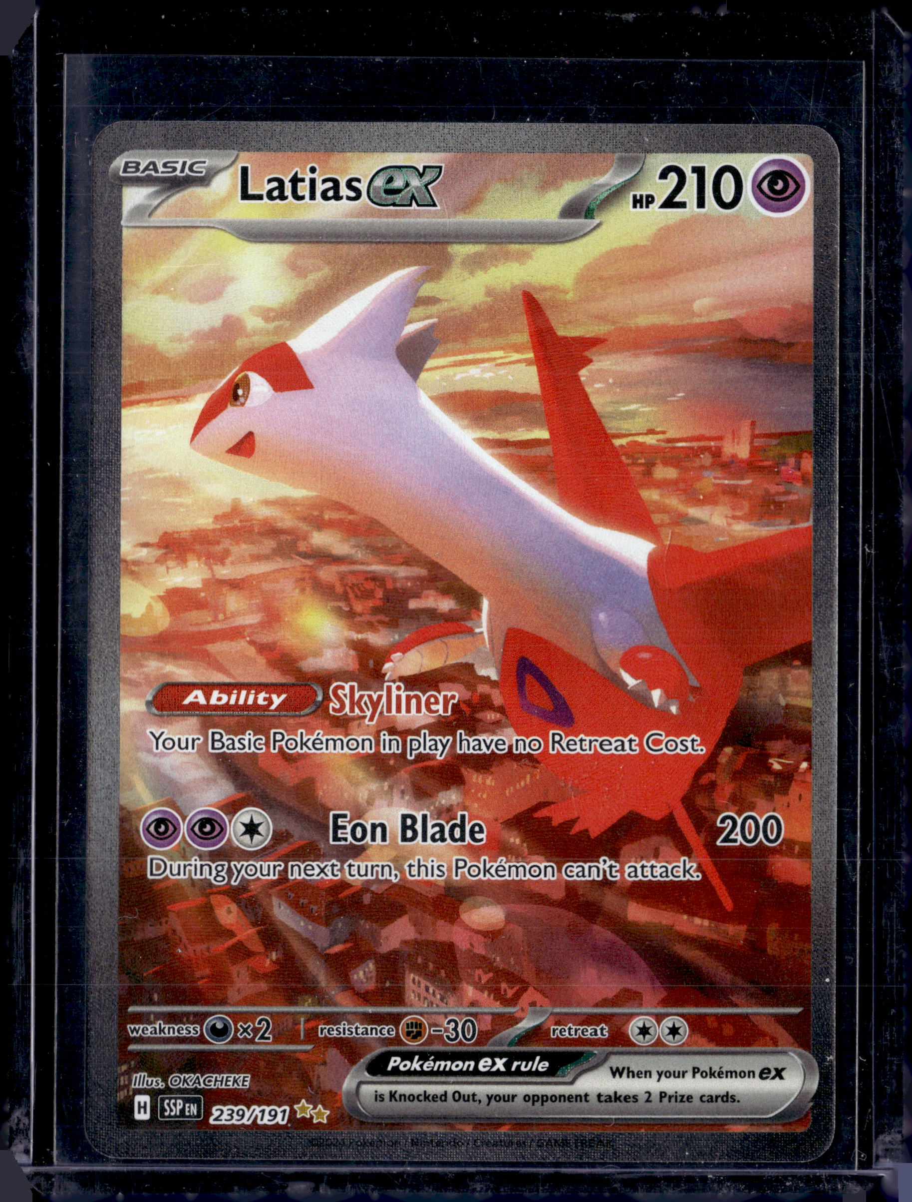 2024 Pokemon Surging Sparks Latias Ex #239/191 SIR