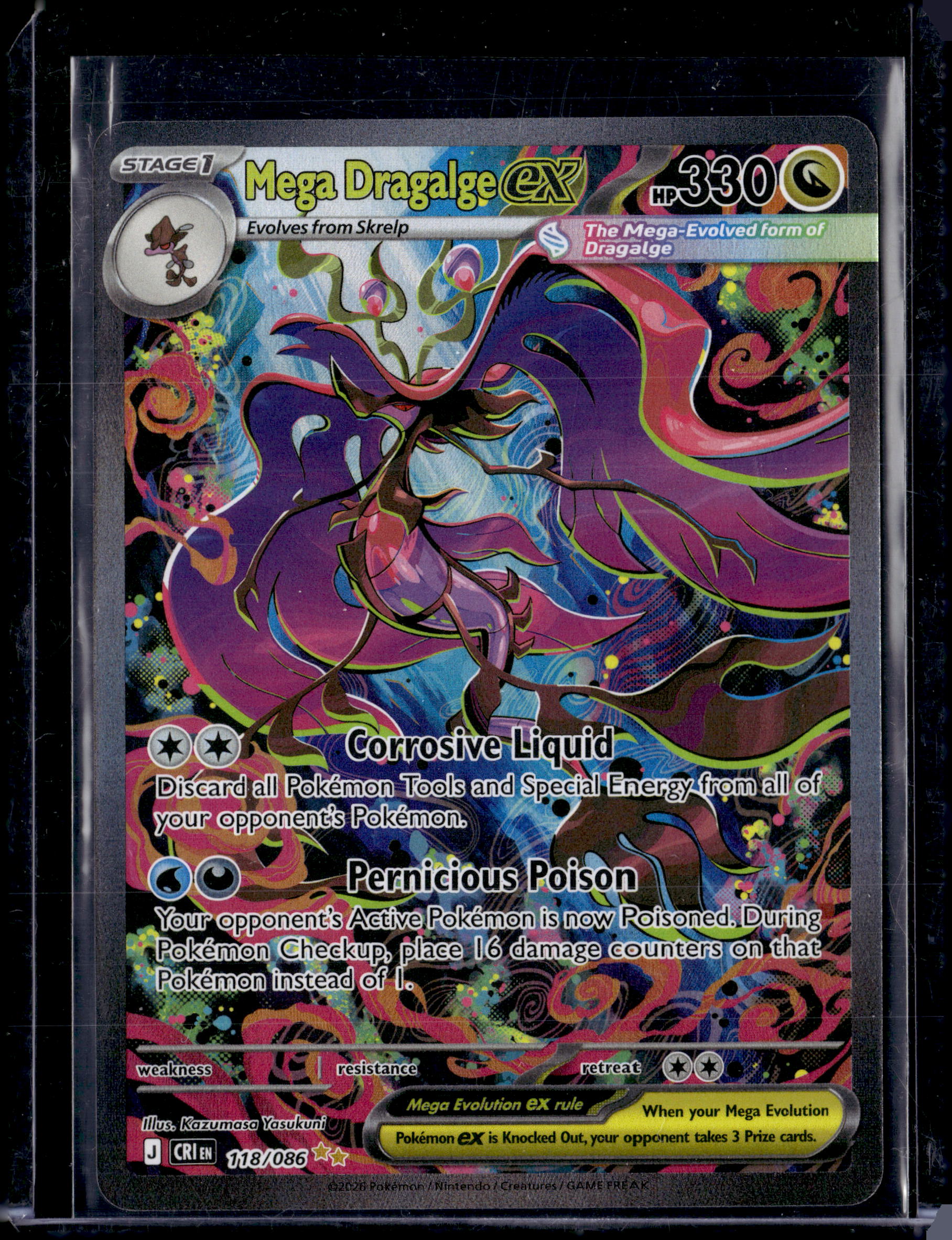2026 Chaos Rising Mega Dragalge ex SIR 118/086