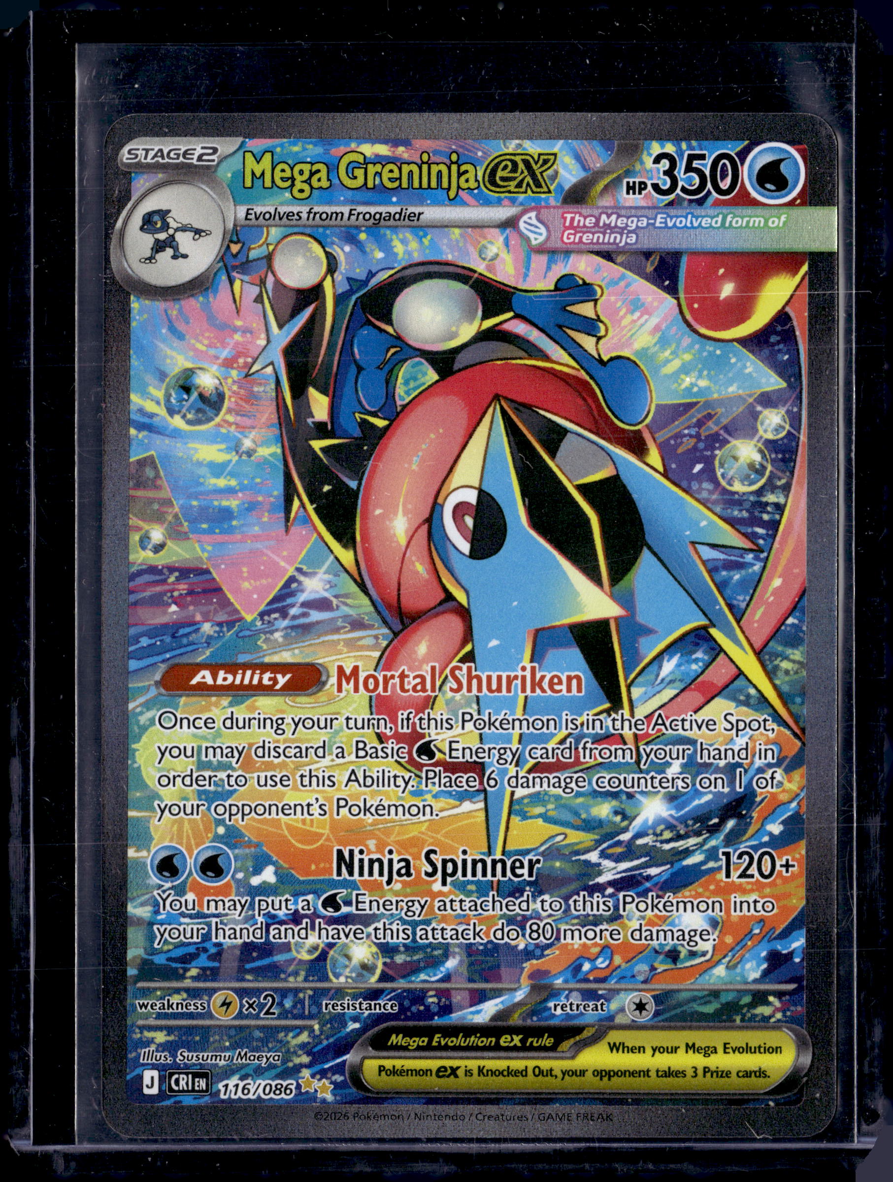 2026 Chaos Rising Mega Greninja ex SIR 116/086