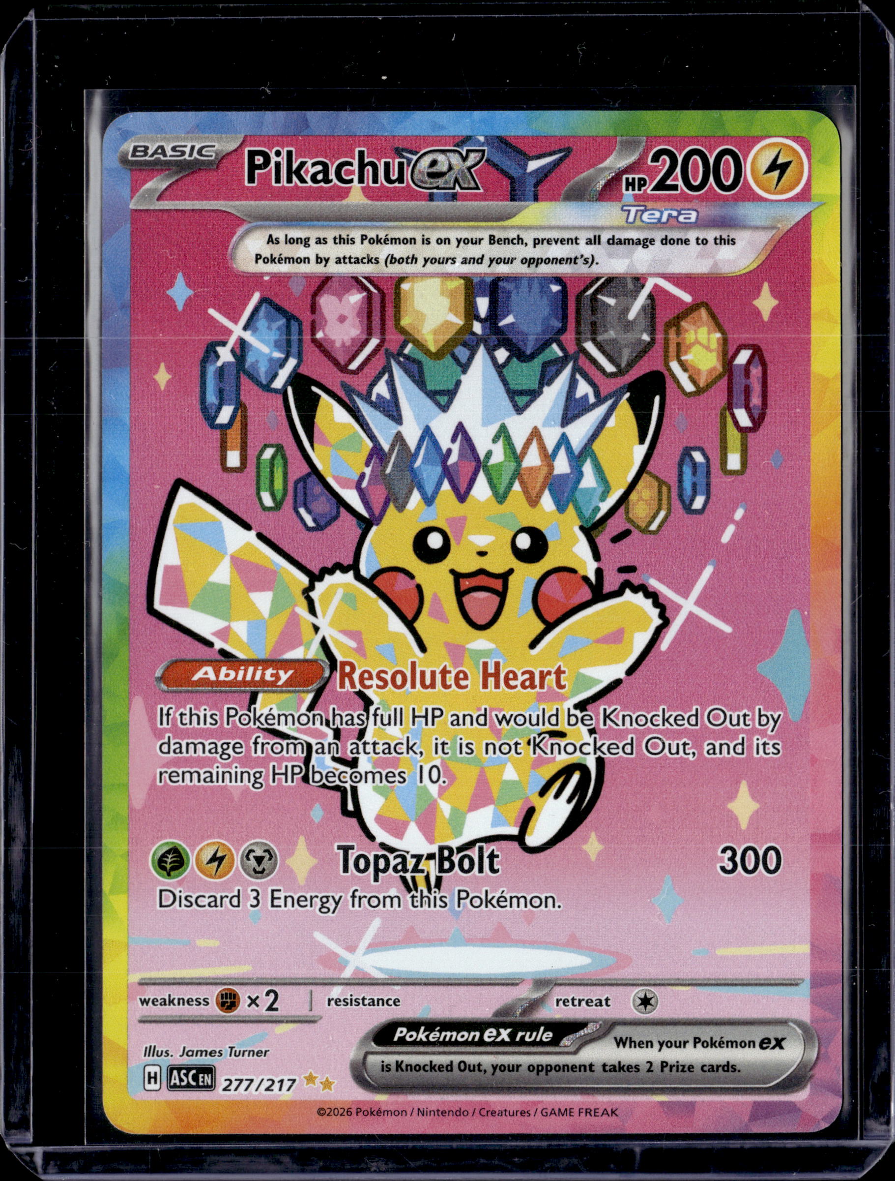2026 Pokemon Ascended Heroes Pikachu ex Special Illustration Rare #277/217
