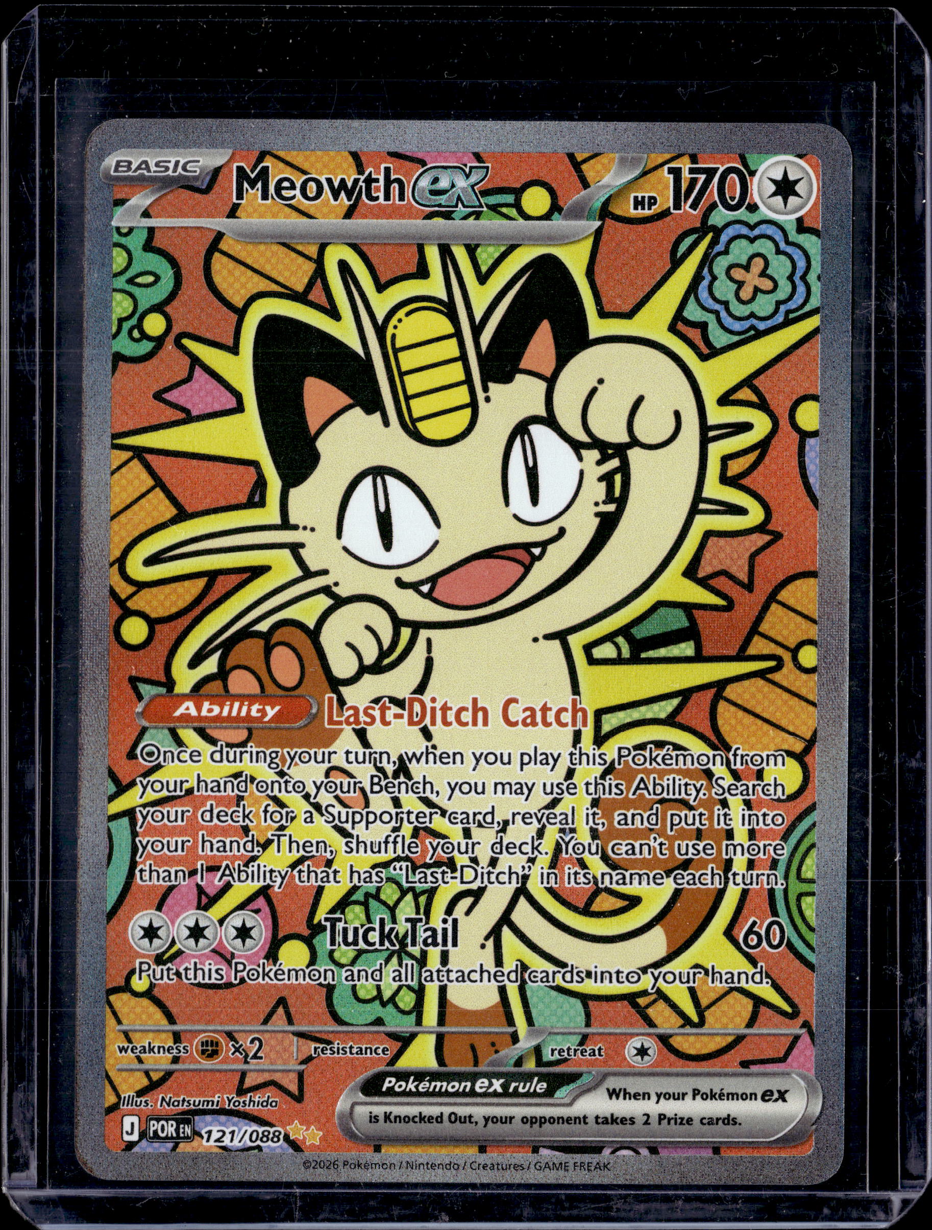 2026 Mega Evolution Perfect Order Meowth ex SIR #121/088