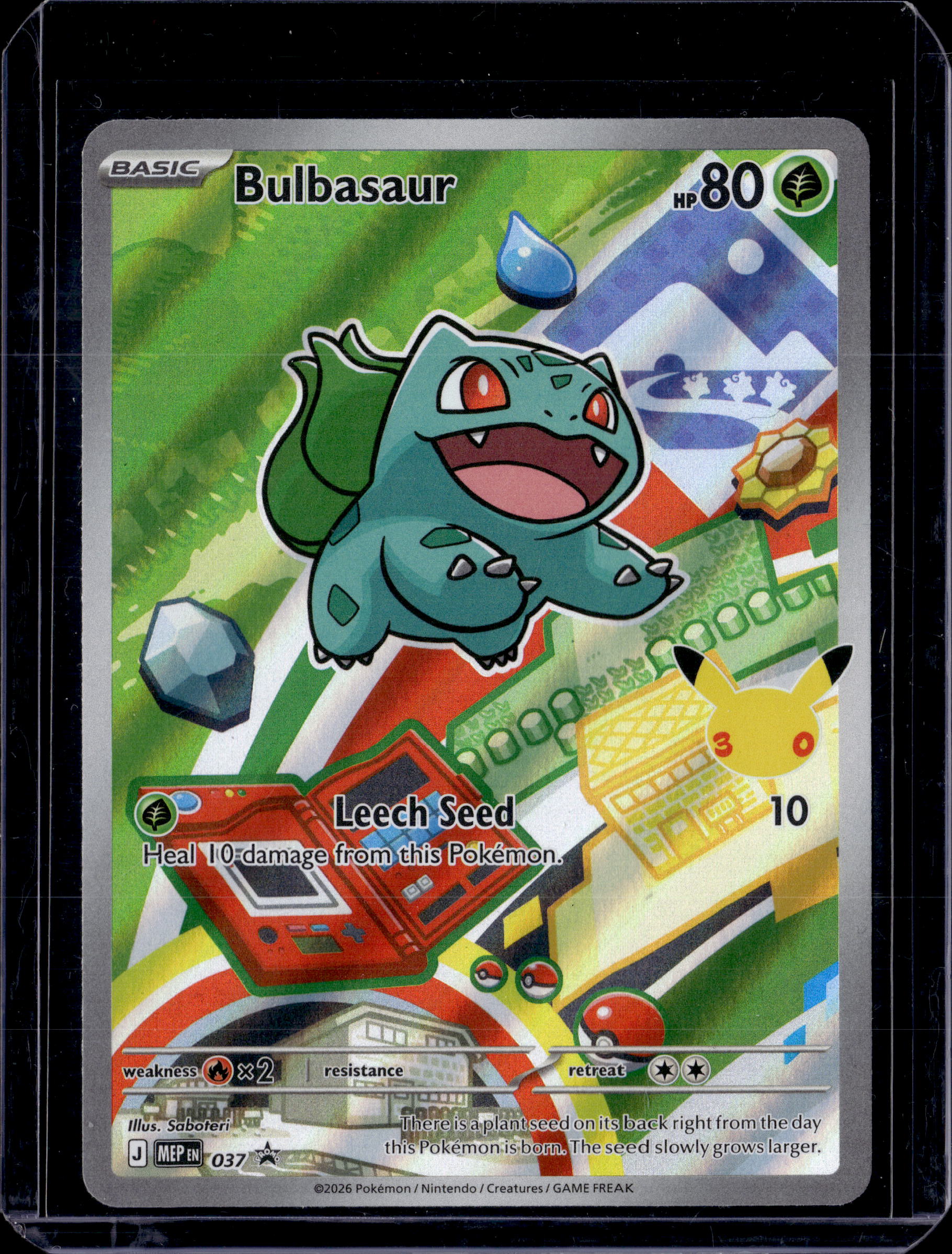 2026 Pokémon TCG 30th Anniversary 1st Partner Kanto Starters Gen 1 Full Set