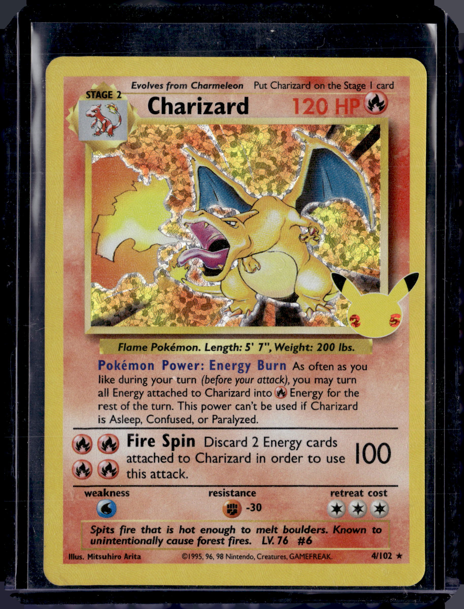 2021 Pokémon TCG Charizard Celebrations Card 4/102