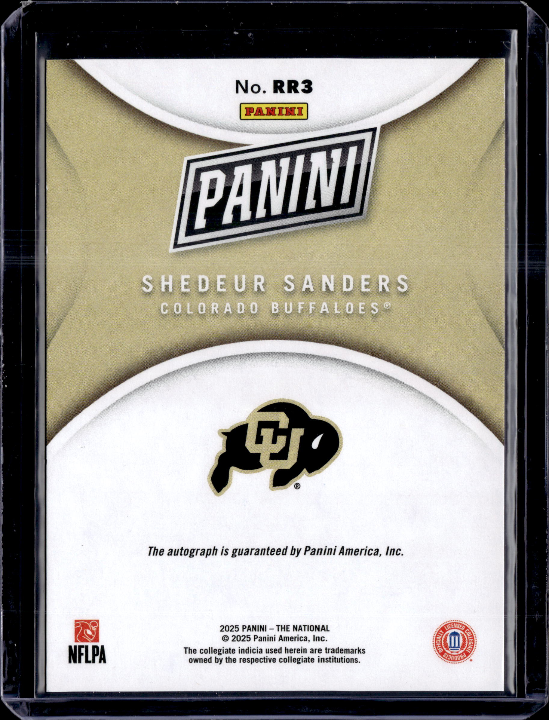 2025 Panini The National Shedeur Sanders Rated Rookie Auto /10