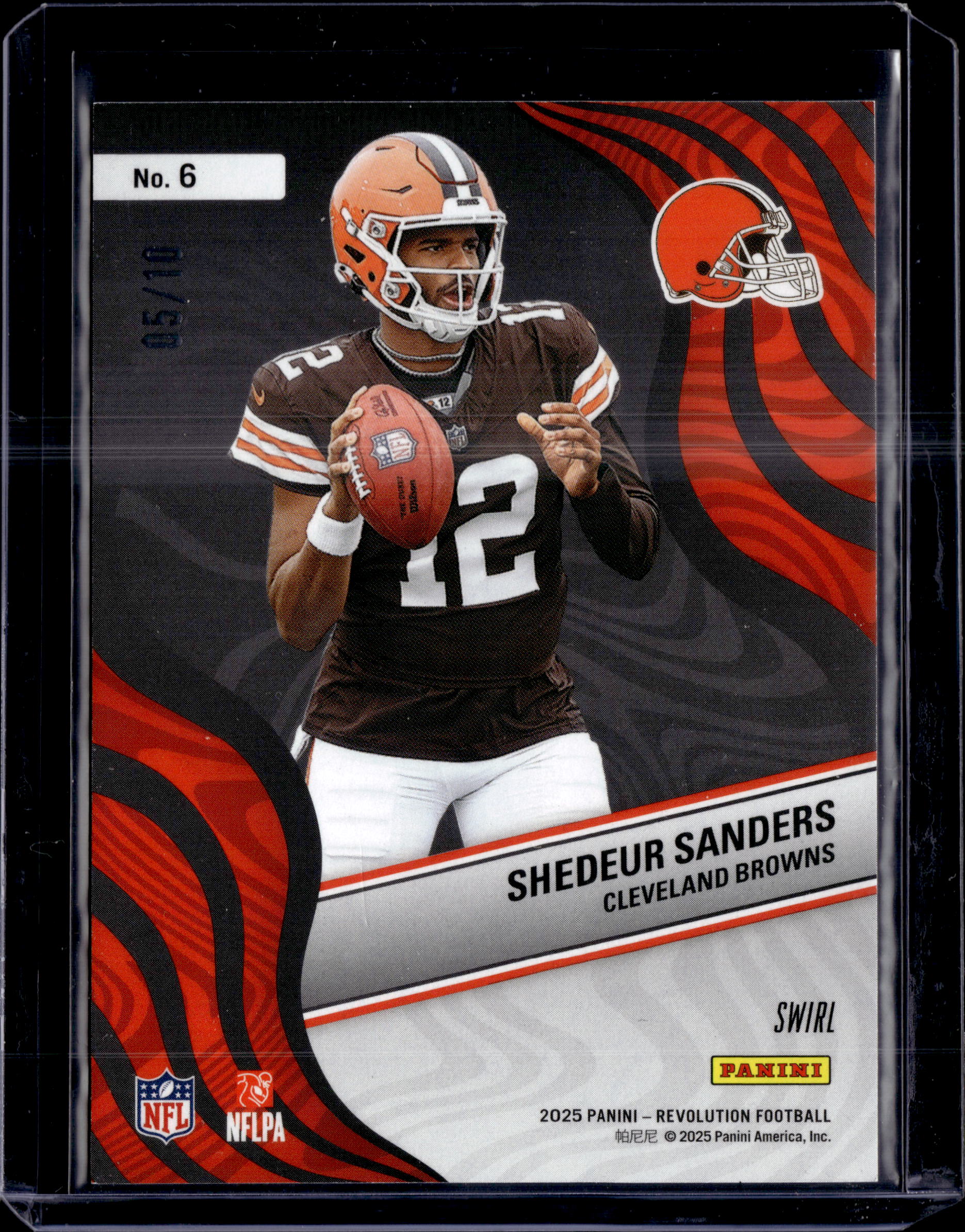2025 Panini Revolution Shedeur Sanders Now Wave Swirl /10