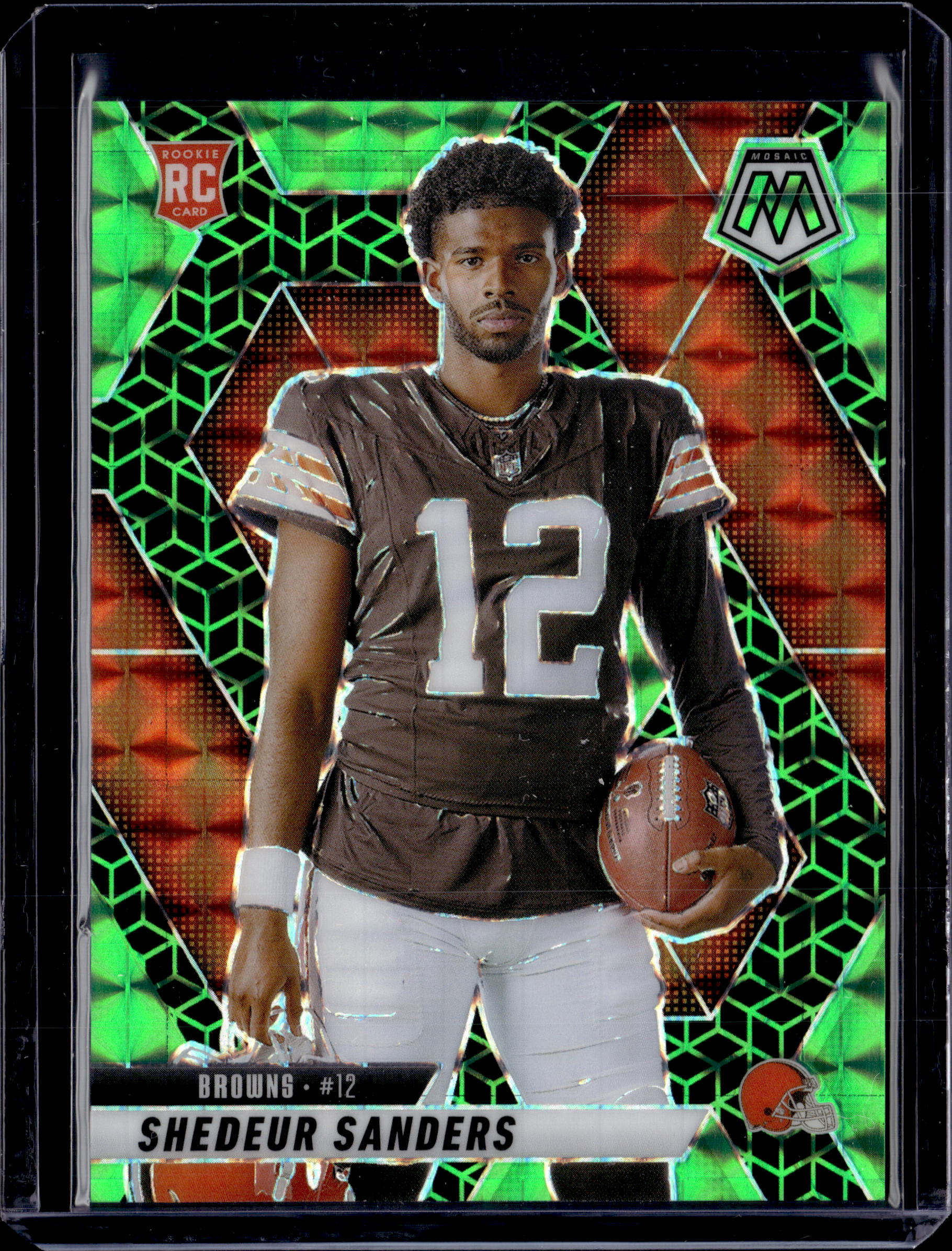 2025 Panini Mosaic Shedeur Sanders Green Spectris /13