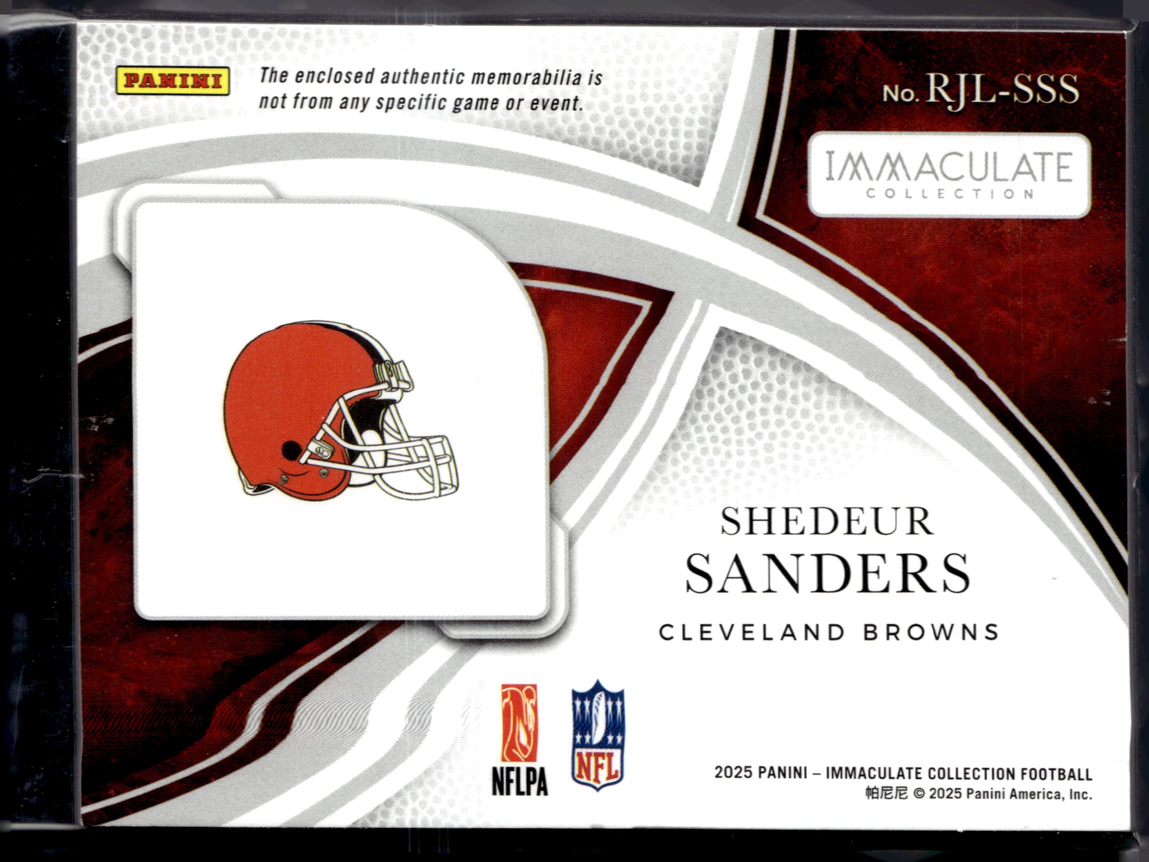 2025 Immaculate Collection Shedeur Sanders Gloves /5