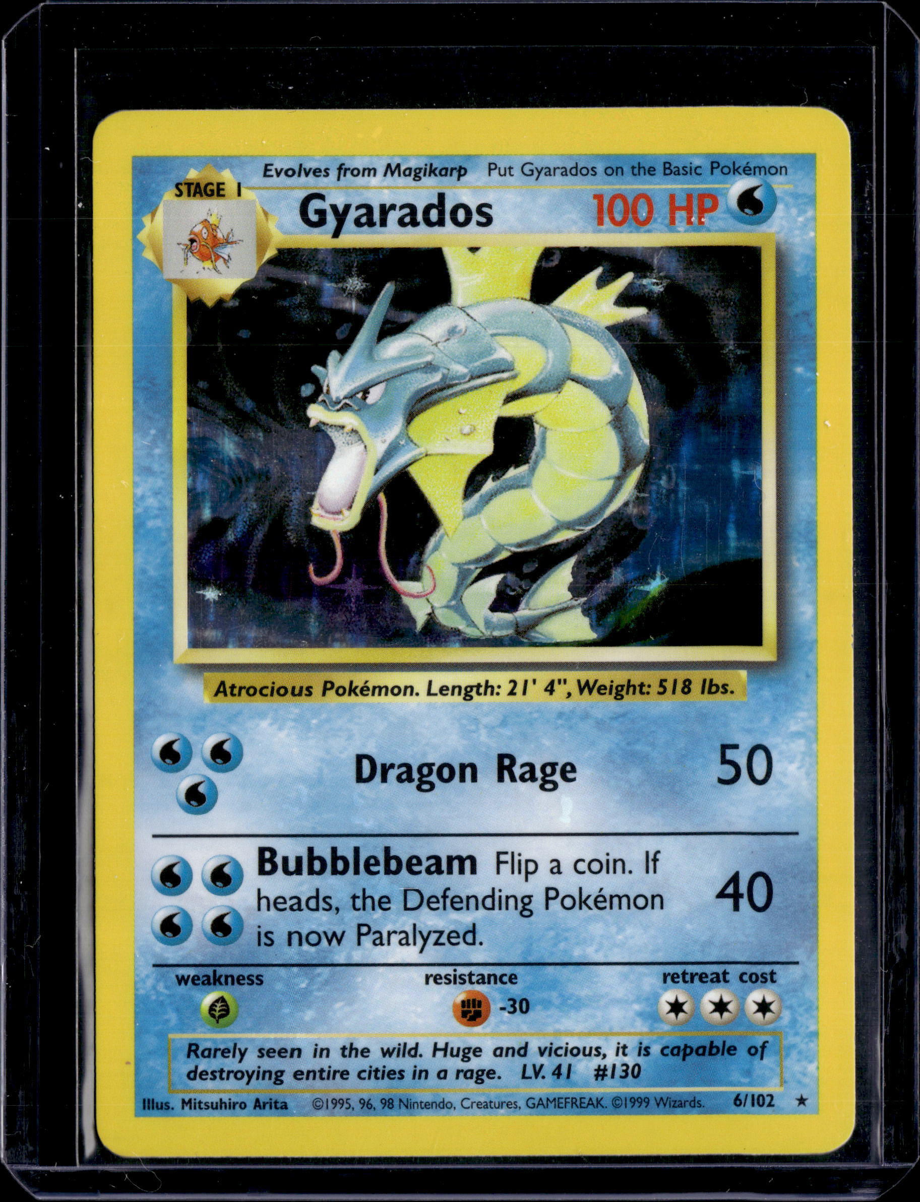 1999 Base Set (Unlimited) Gyarados Holo