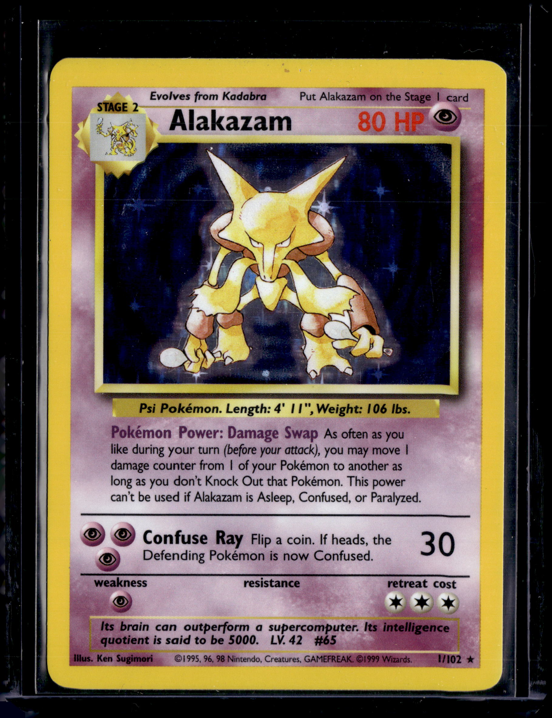 1999 Base Set (Unlimited) Alakazam Holo