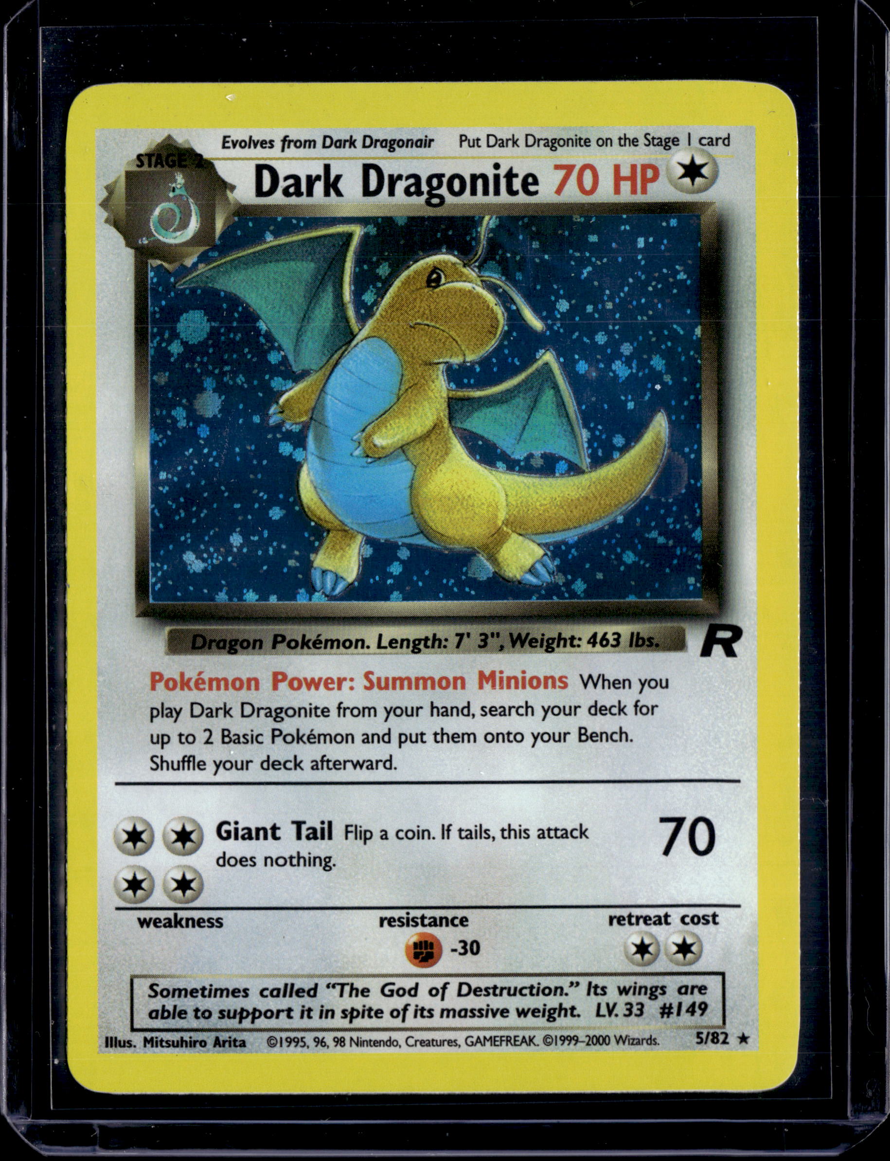 2000 Team Rocket (Unlimited) Dark Dragonite Holo